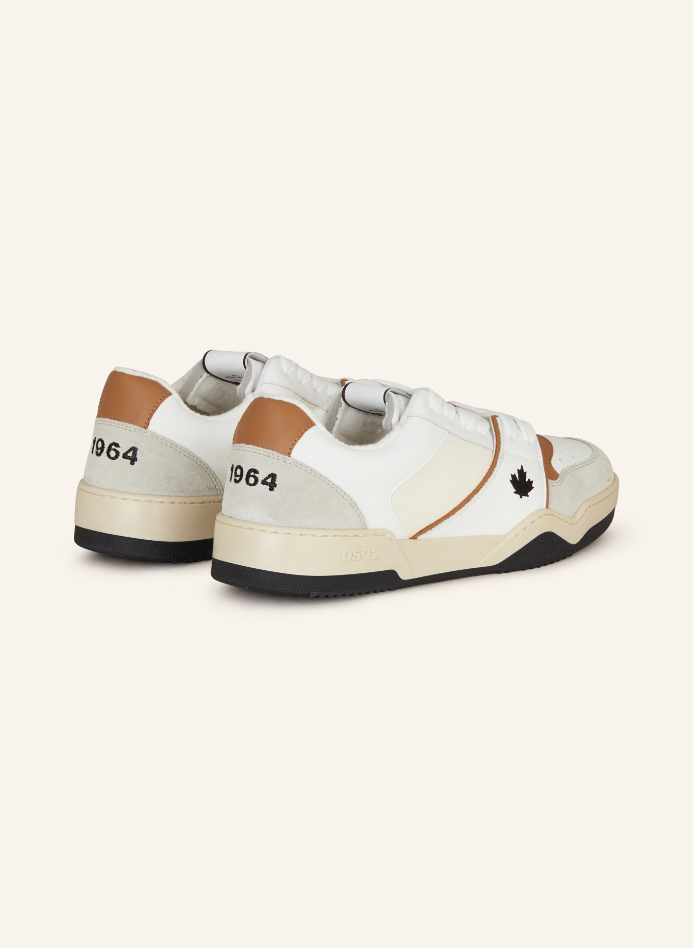 DSQUARED2 Sneaker SPIKE, Farbe: WEISS/ COGNAC/ CREME (Bild 2)