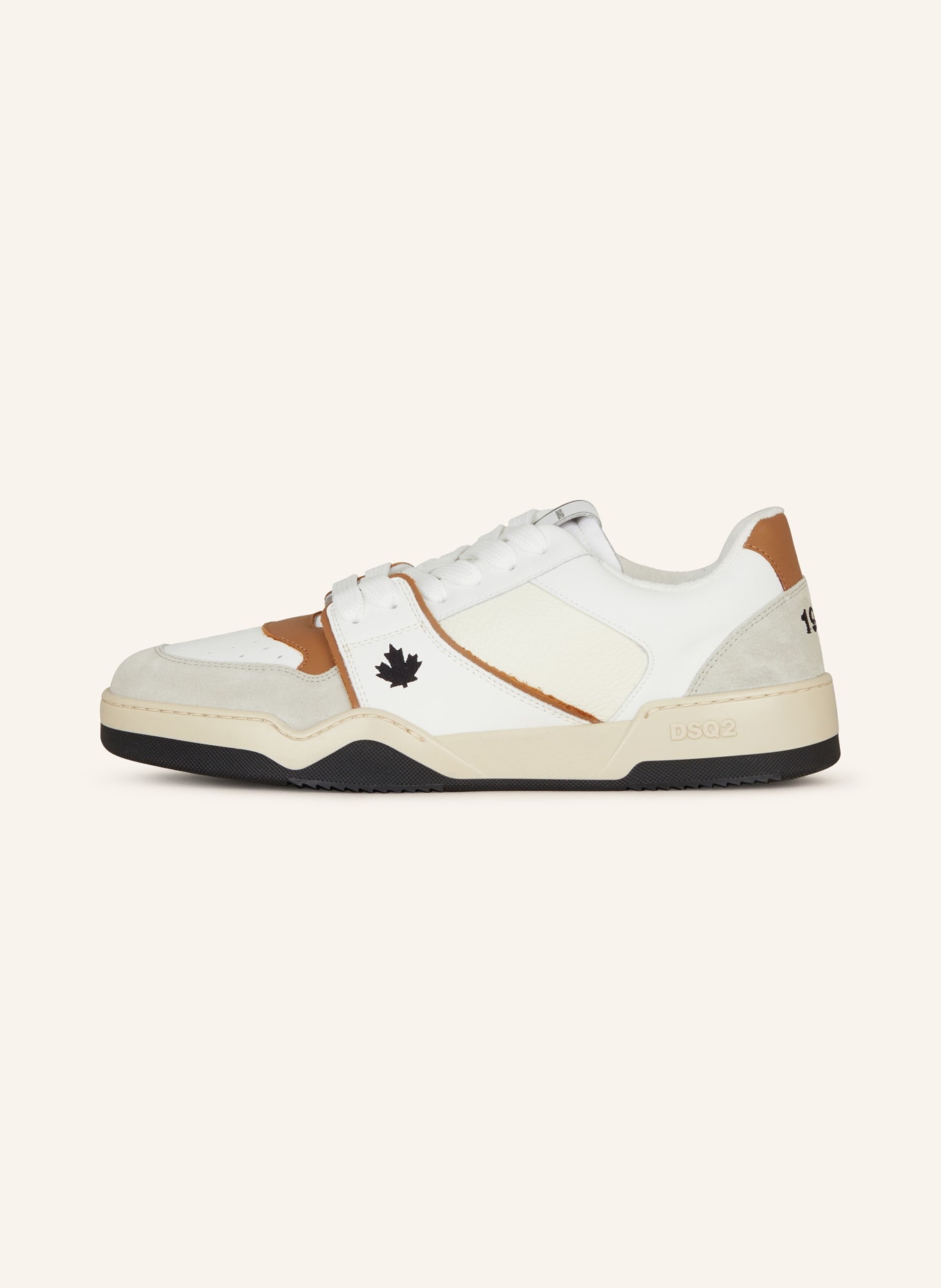 DSQUARED2 Sneakers SPIKE, Color: WHITE/ COGNAC/ CREAM (Image 4)