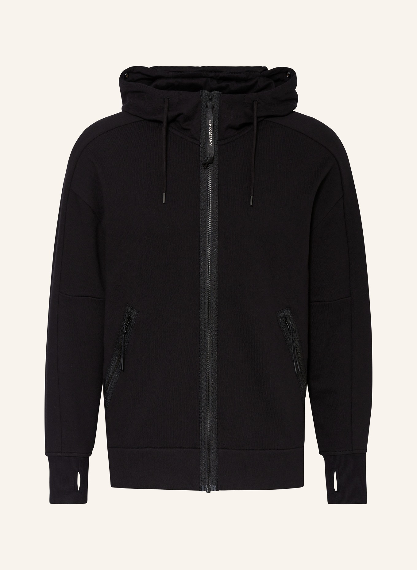 C.P. COMPANY Sweat jacket, Color: BLACK (Image 1)