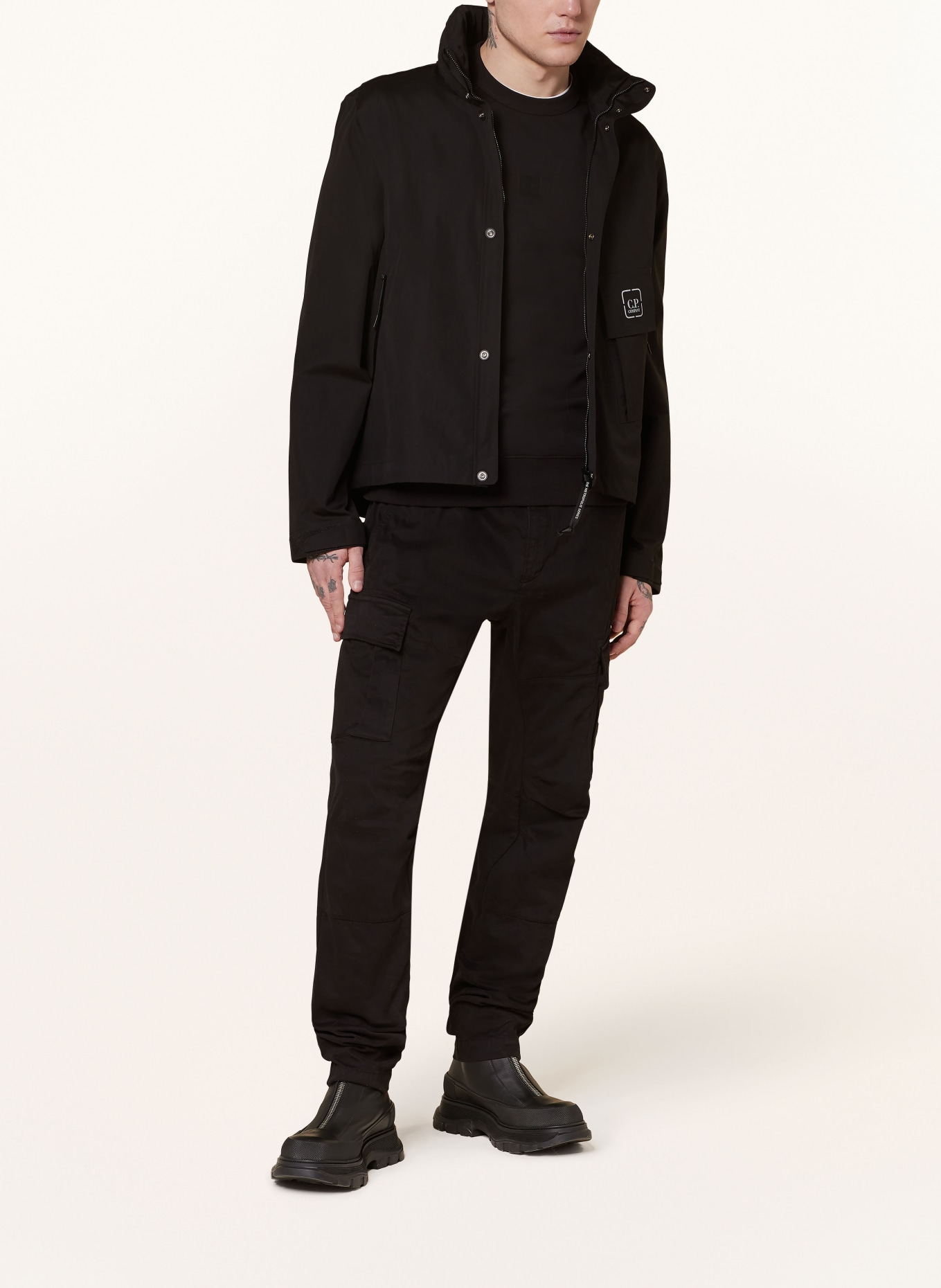 C.P. COMPANY Sweat jacket, Color: BLACK (Image 2)