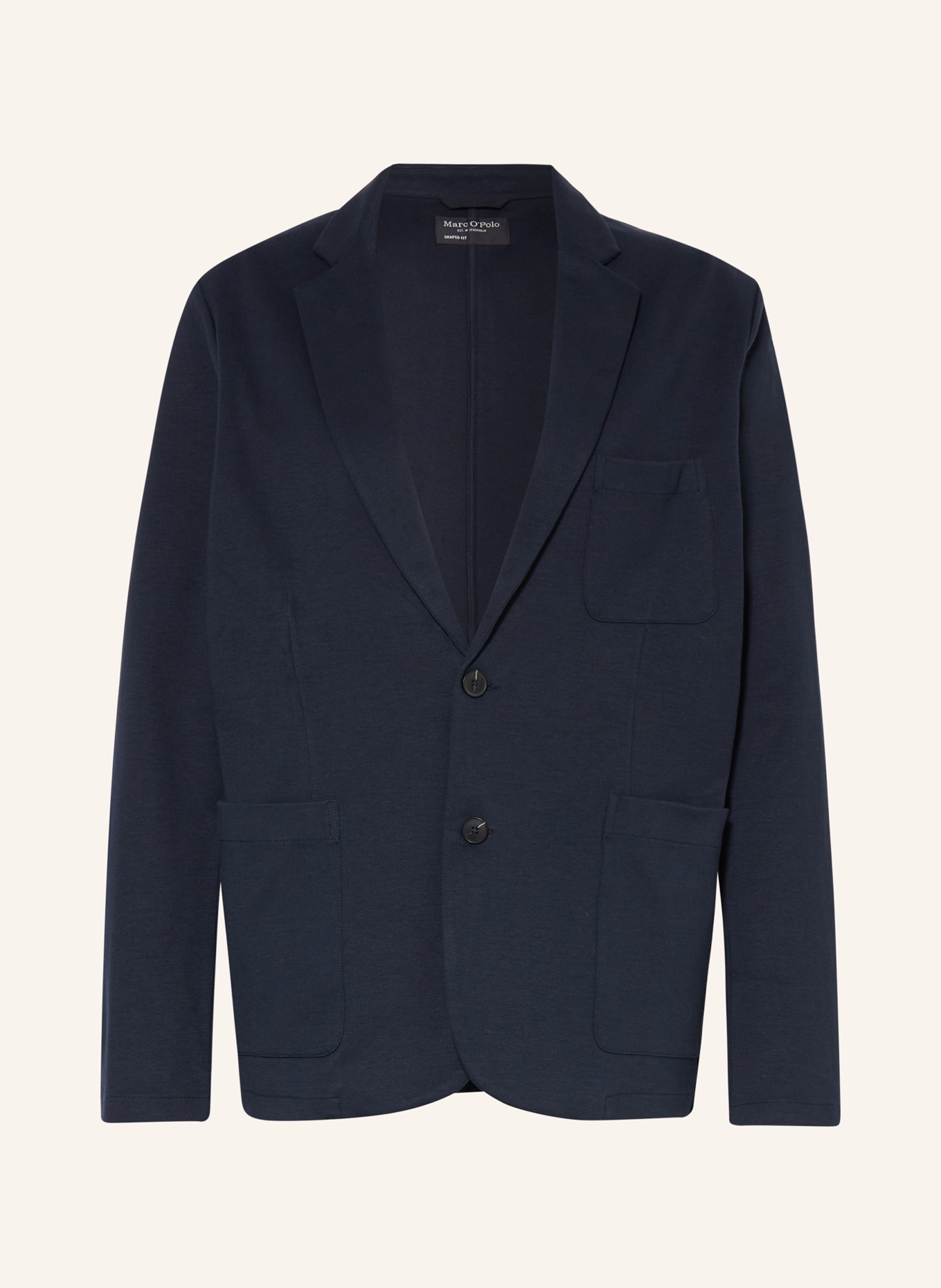 Marc O'Polo Jersey jacket shaped fit, Color: DARK BLUE (Image 1)