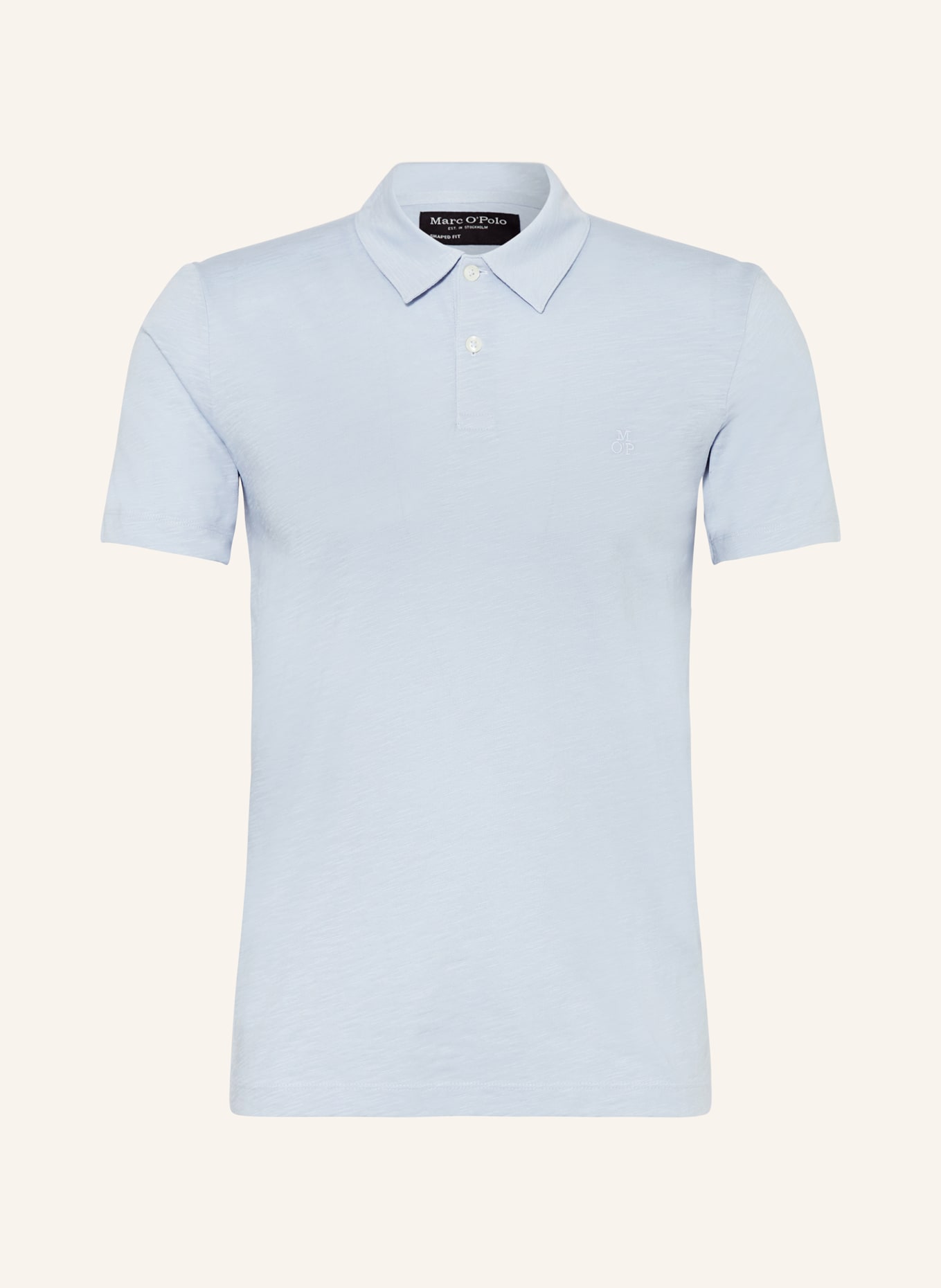 Marc O'Polo Jersey-Poloshirt Shaped Fit, Farbe: HELLBLAU (Bild 1)