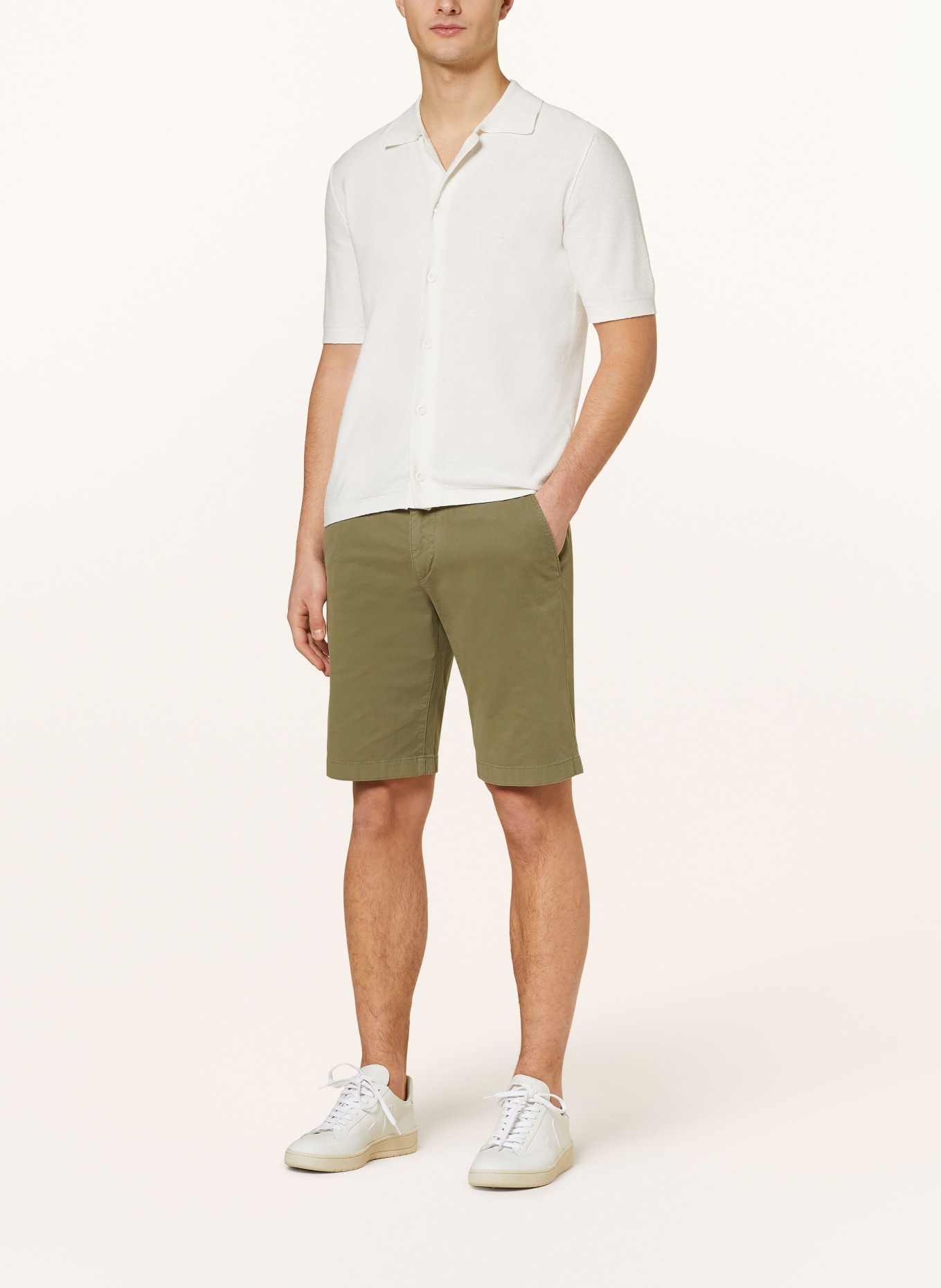 Marc O'Polo Resorthemd Regular Fit aus Strick, Farbe: WEISS (Bild 2)