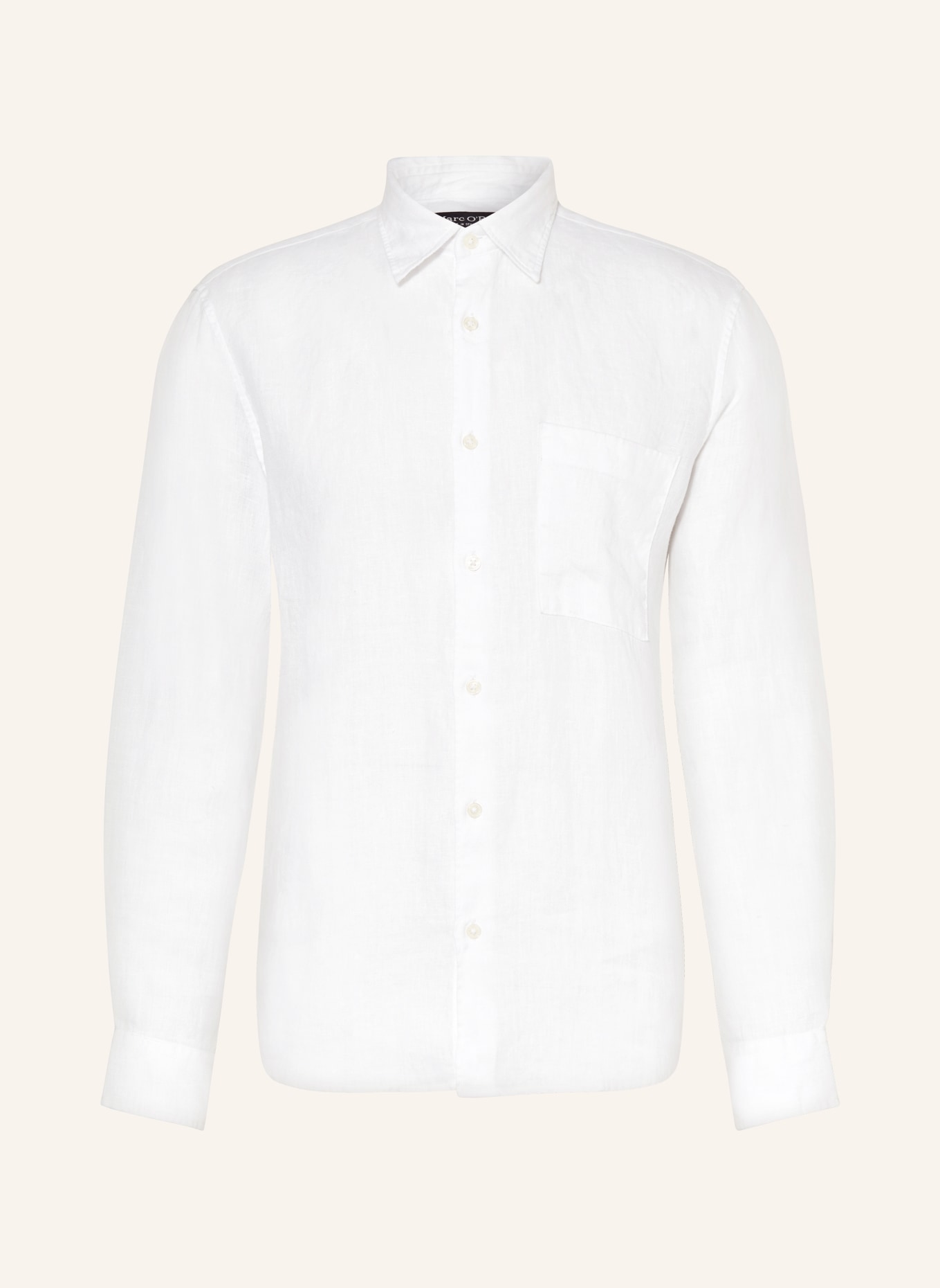 Marc O'Polo Linen shirt regular fit, Color: WHITE (Image 1)