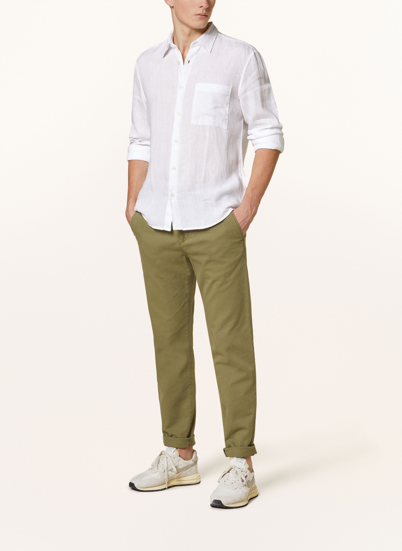 Marc O'Polo Linen shirt regular fit, Color: WHITE (Image 2)