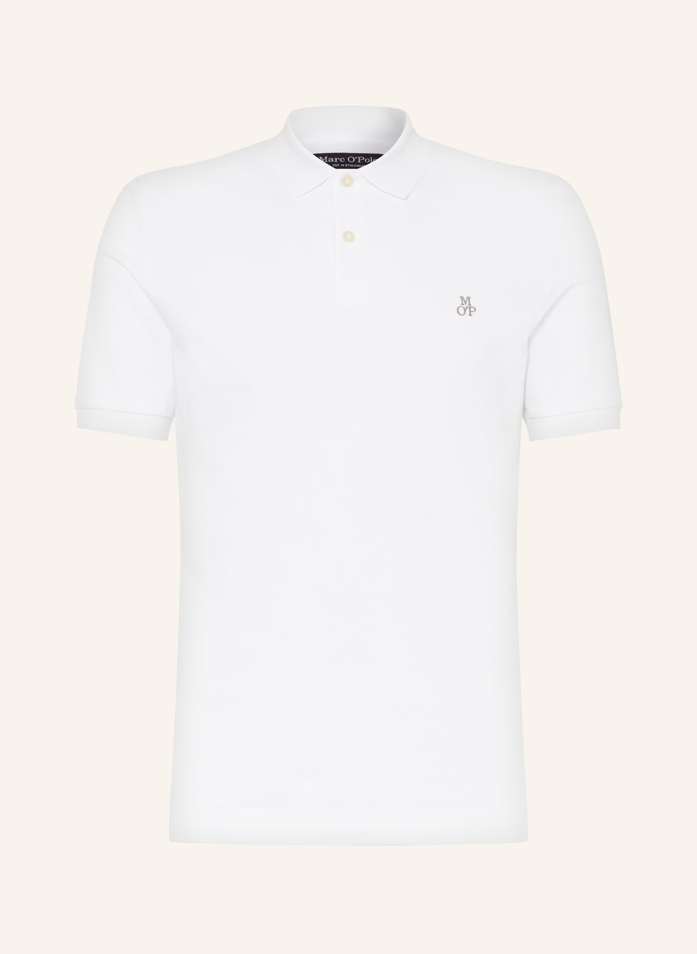 Marc O'Polo Piqué polo shirt regular fit, Color: WHITE (Image 1)
