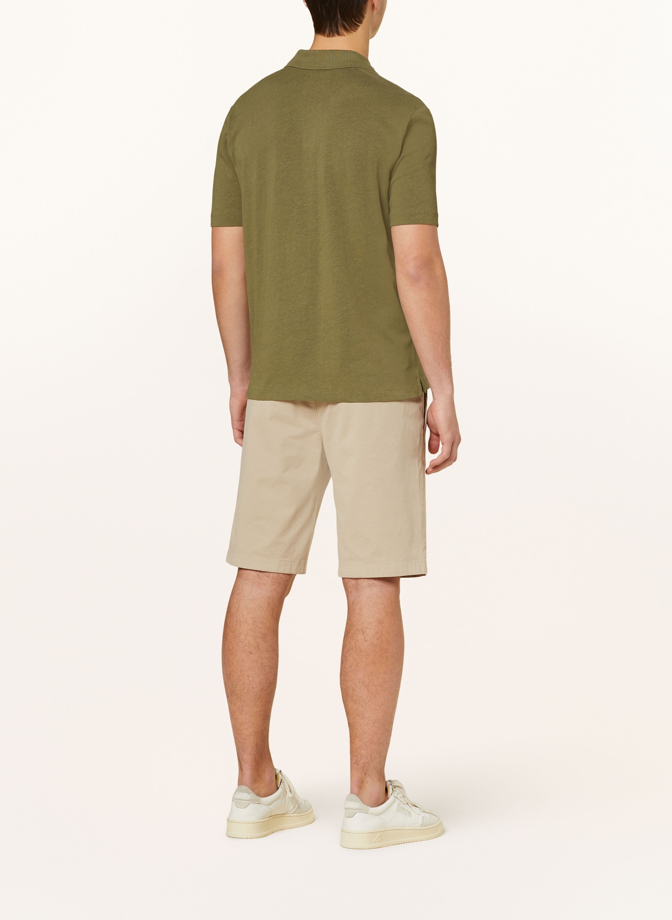 Marc O'Polo Knitted polo shirt regular fit, Color: OLIVE (Image 3)