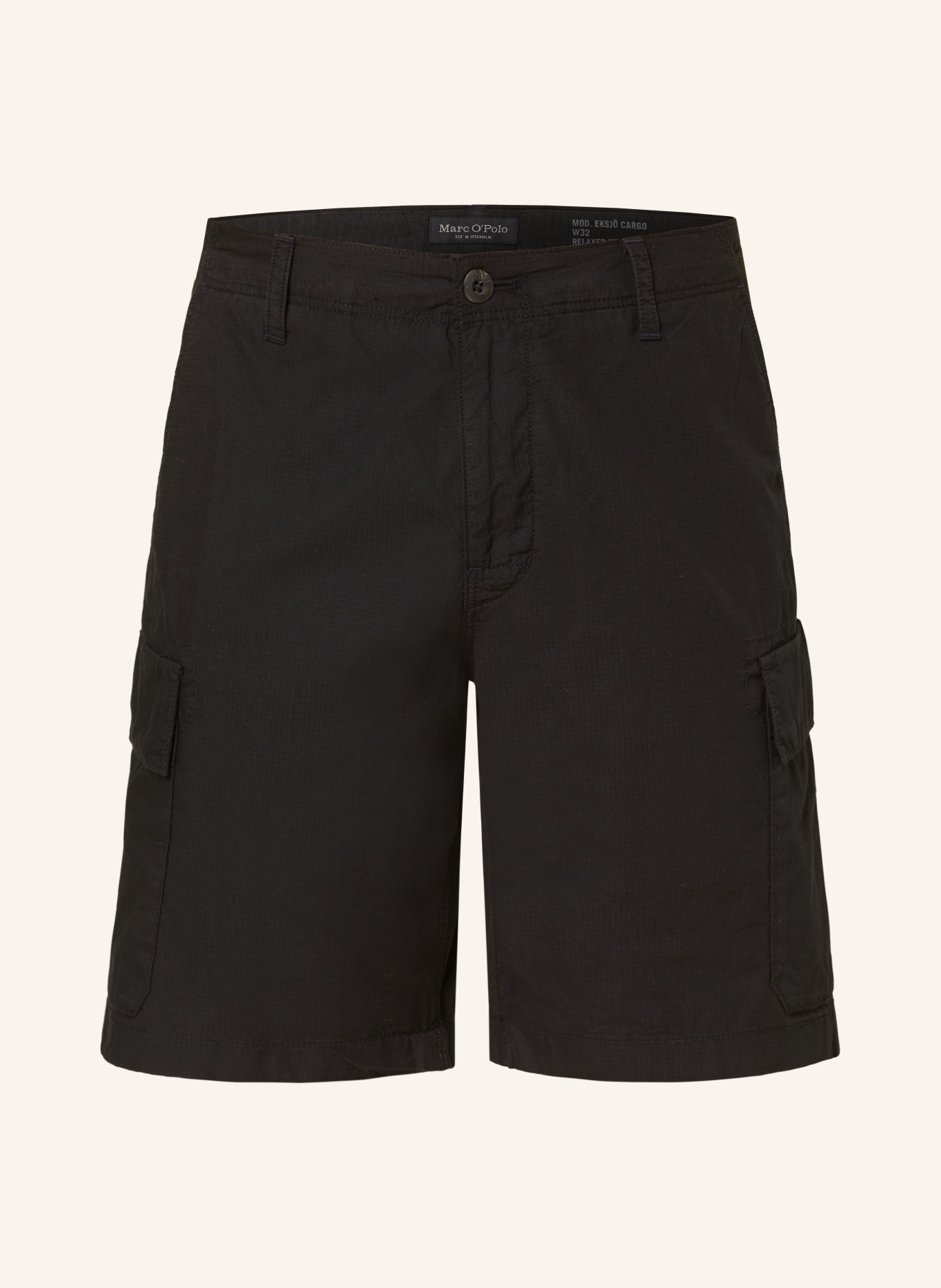 Marc O'Polo Cargo shorts ERKSJÖ relaxed fit, Color: BLACK (Image 1)
