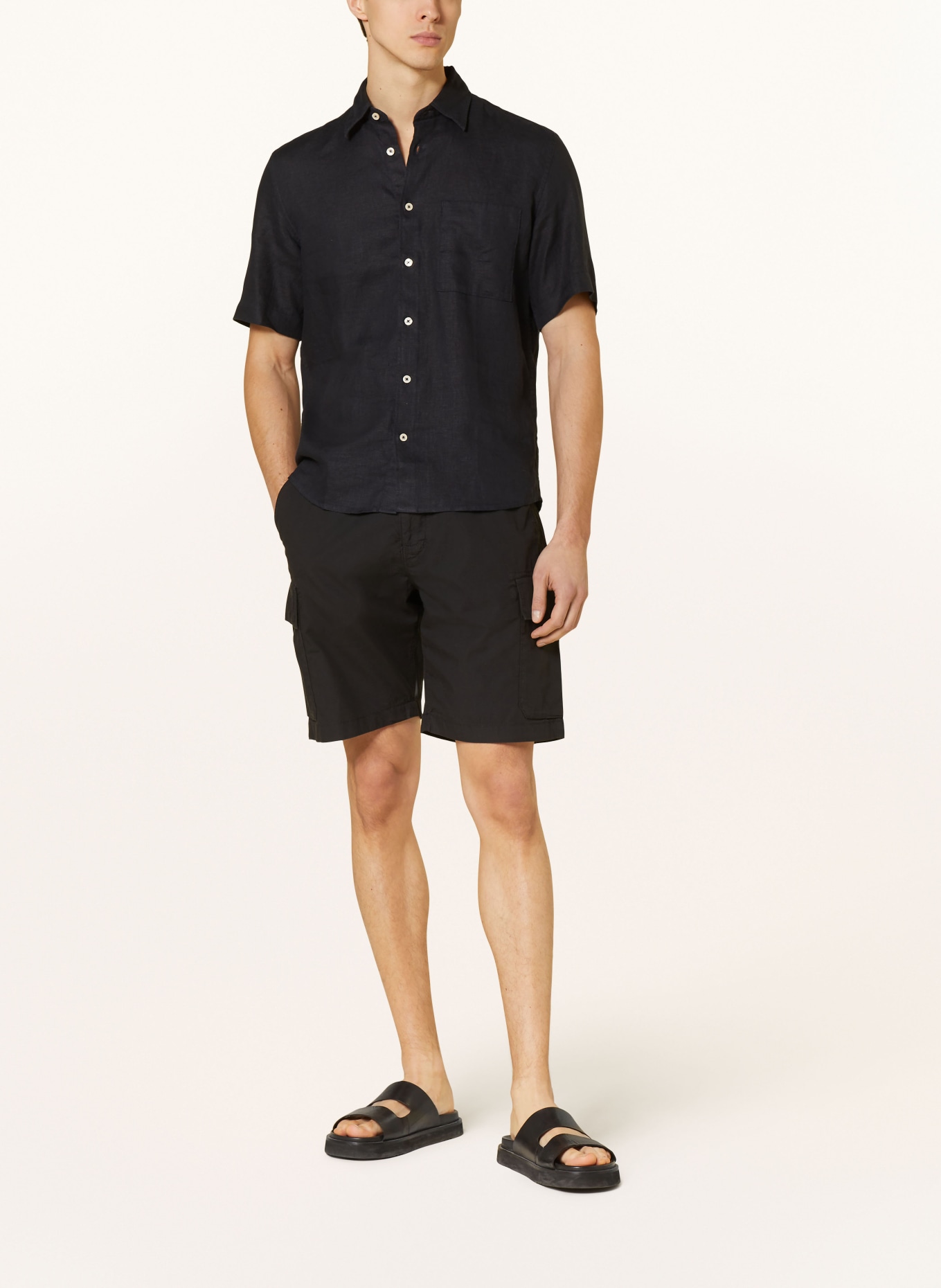 Marc O'Polo Cargo shorts ERKSJÖ relaxed fit, Color: BLACK (Image 2)