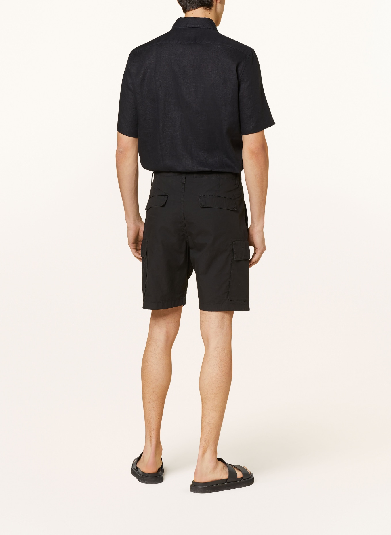 Marc O'Polo Cargo shorts ERKSJÖ relaxed fit, Color: BLACK (Image 3)