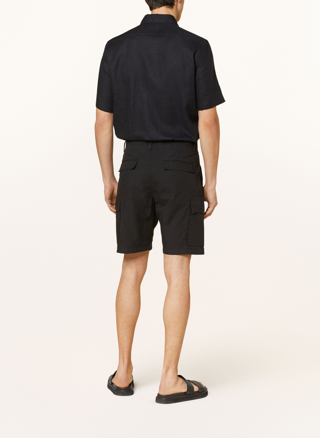 Marc O'Polo Cargoshorts ERKSJÖ Relaxed Fit, Farbe: SCHWARZ (Bild 3)