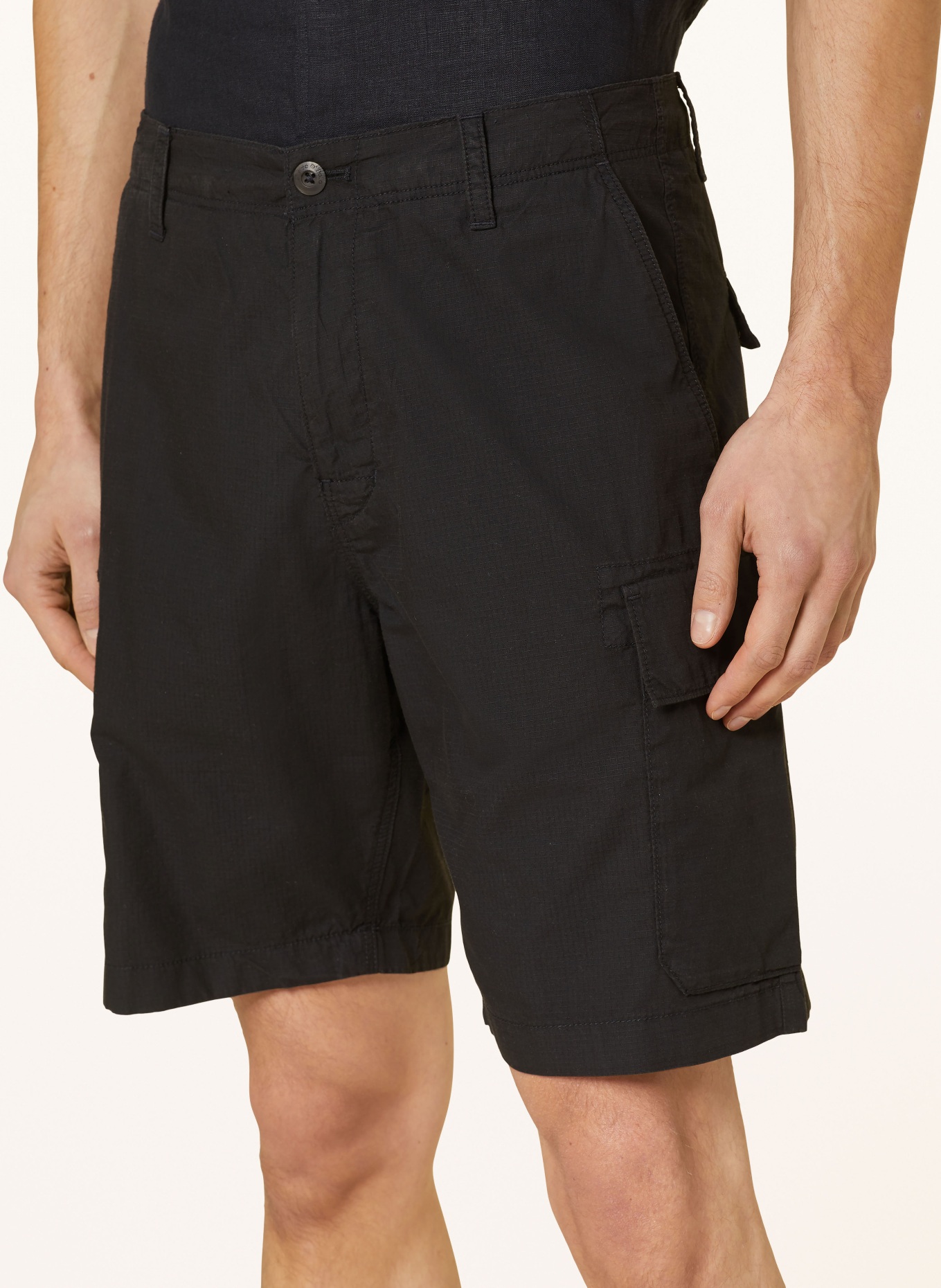 Marc O'Polo Cargo shorts ERKSJÖ relaxed fit, Color: BLACK (Image 5)