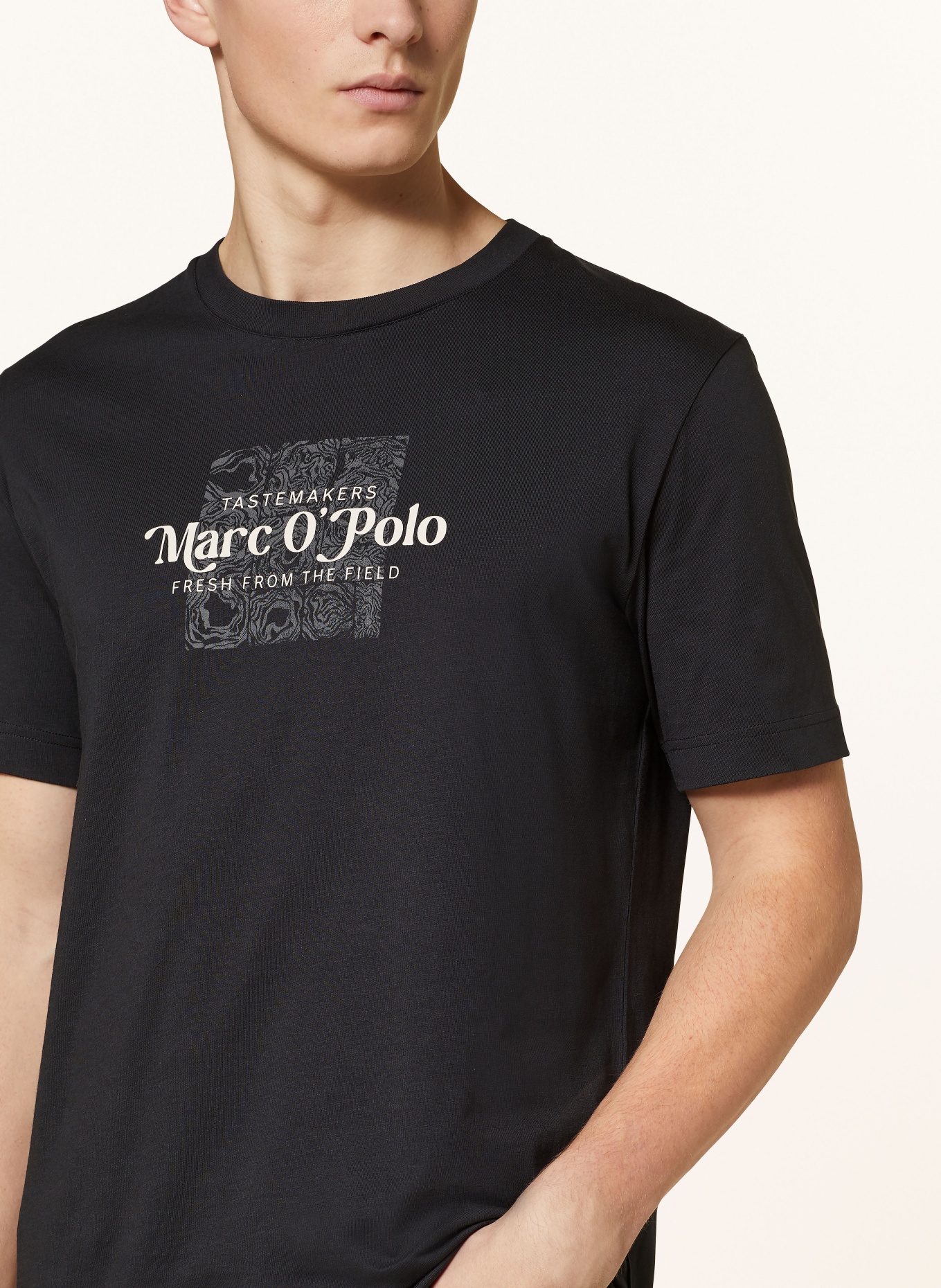 Marc O'Polo T-Shirt, Farbe: SCHWARZ/ ECRU (Bild 4)