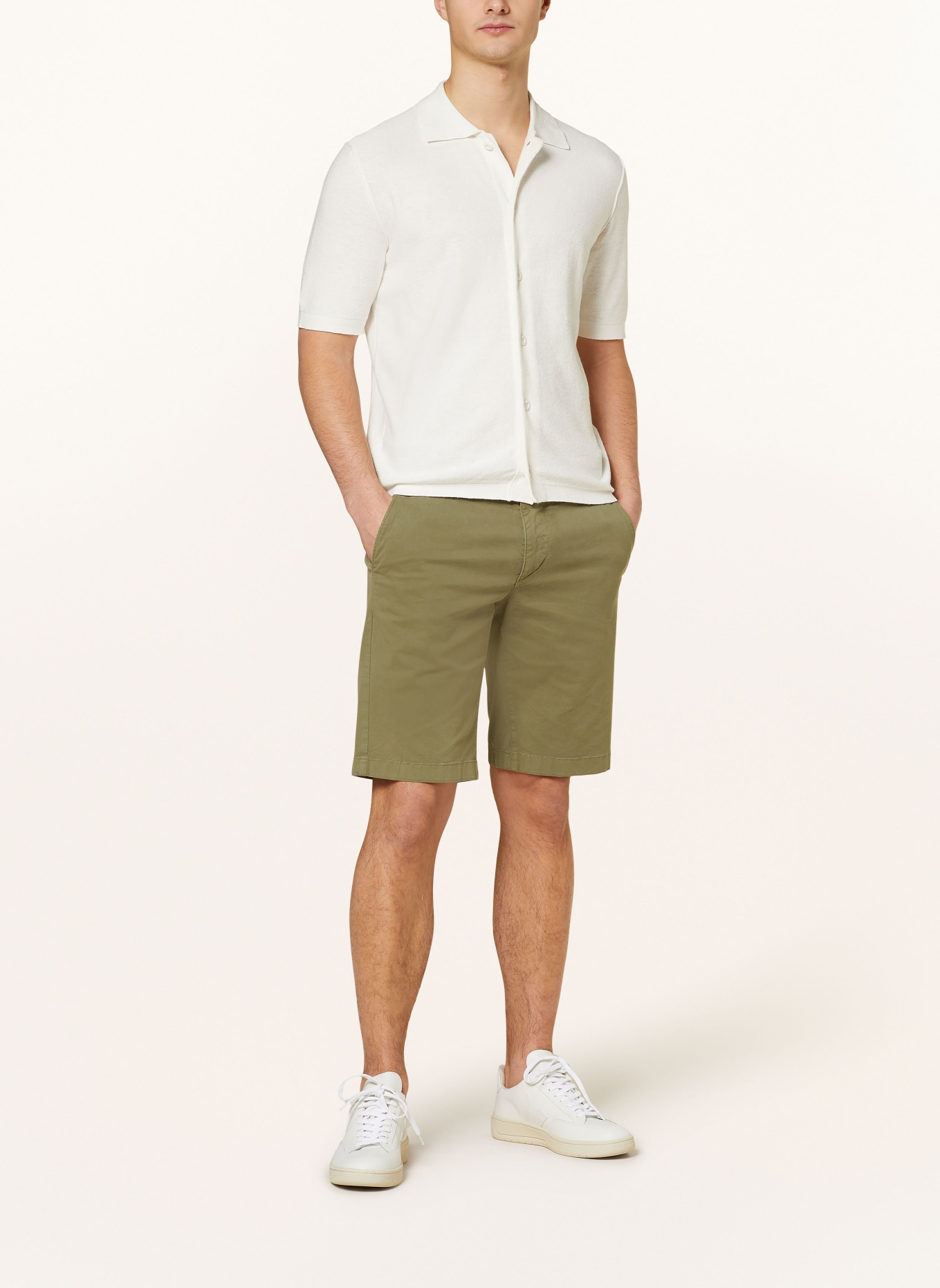 Marc O'Polo Shorts RESO Regular Fit, Farbe: OLIV (Bild 2)