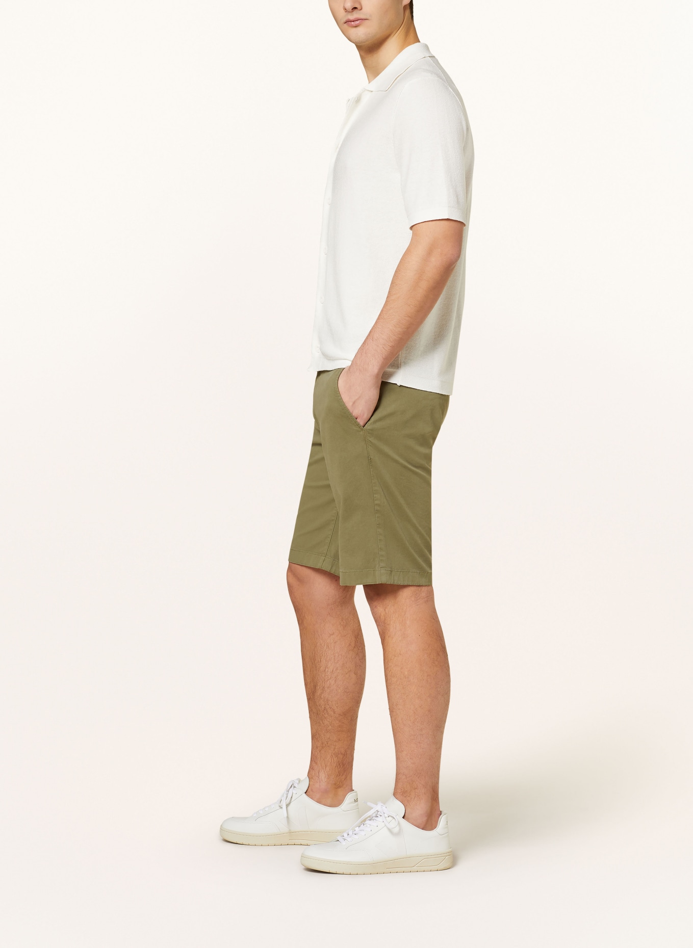 Marc O'Polo Shorts RESO Regular Fit, Farbe: OLIV (Bild 4)