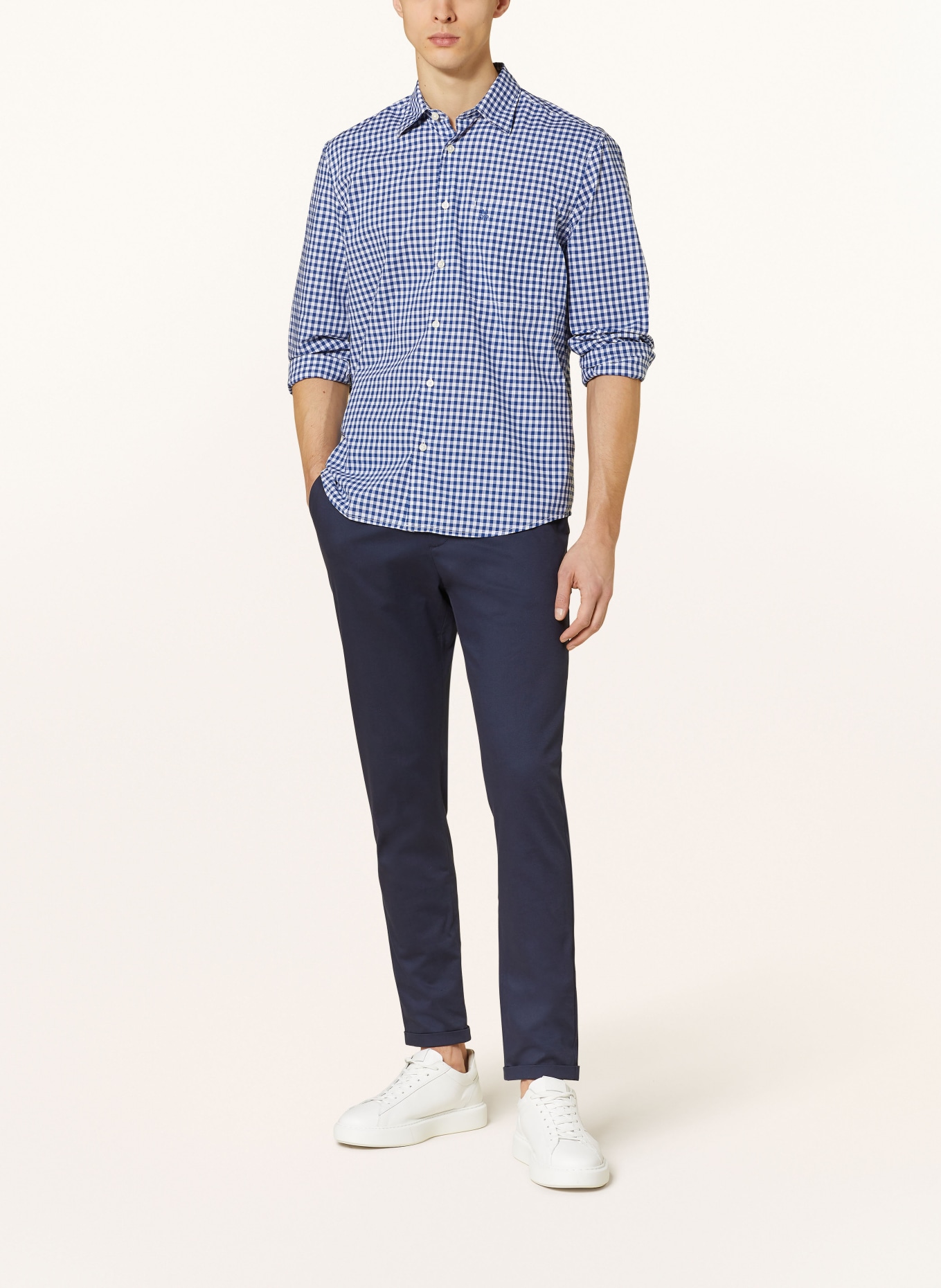 Marc O'Polo Hemd Comfort Fit, Farbe: BLAU/ WEISS (Bild 2)