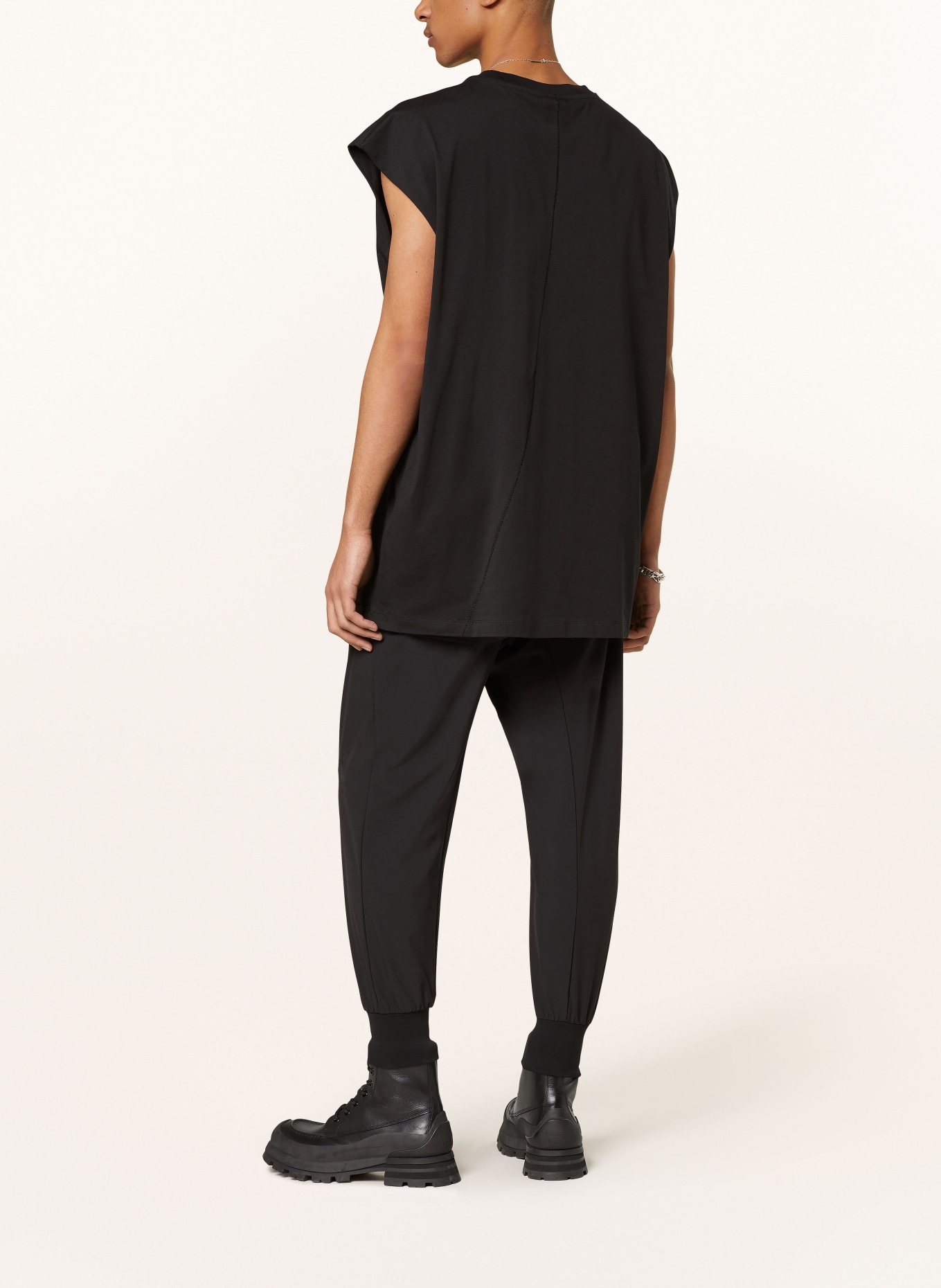 thom/krom Pants in jogger style, Color: BLACK (Image 3)