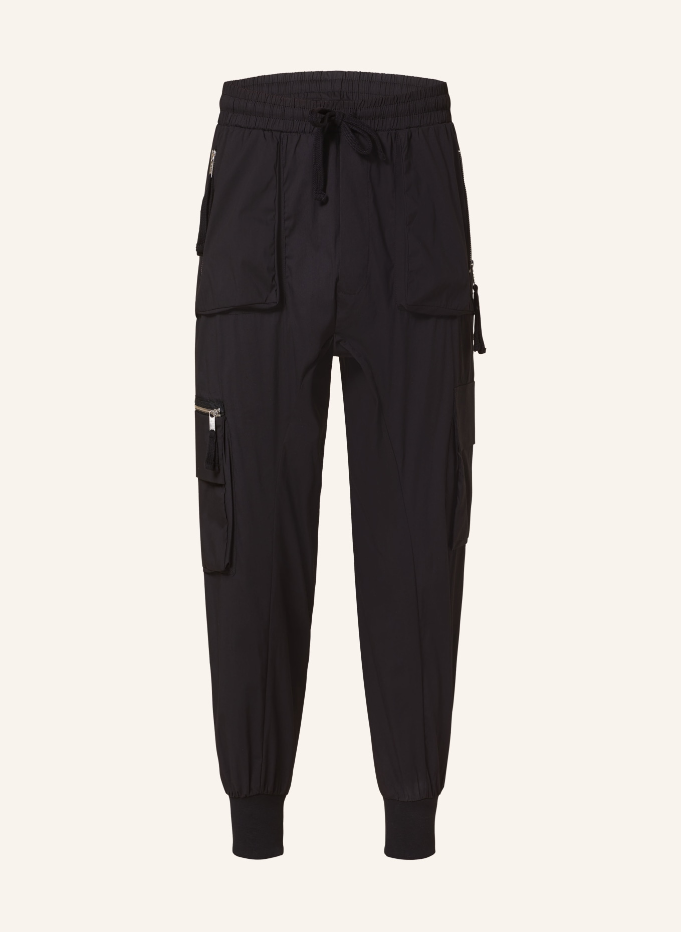 thom/krom Cargo trousers extra slim fit, Color: BLACK (Image 1)