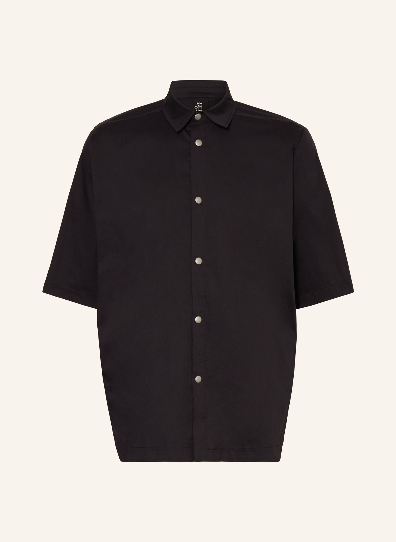 thom/krom Oversized shirt comfort fit, Color: BLACK (Image 1)