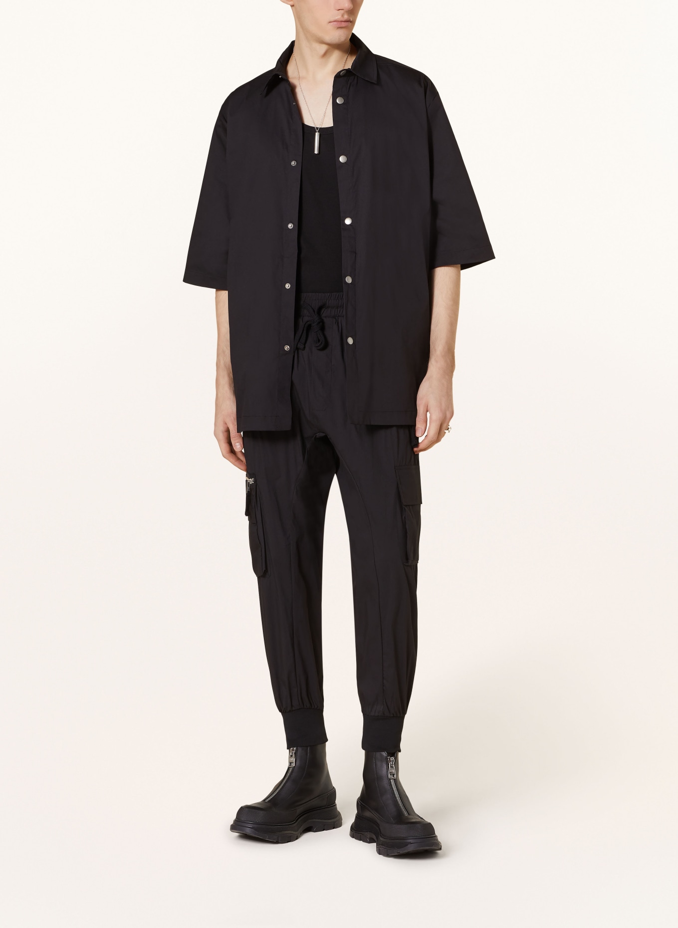 thom/krom Oversized shirt comfort fit, Color: BLACK (Image 2)