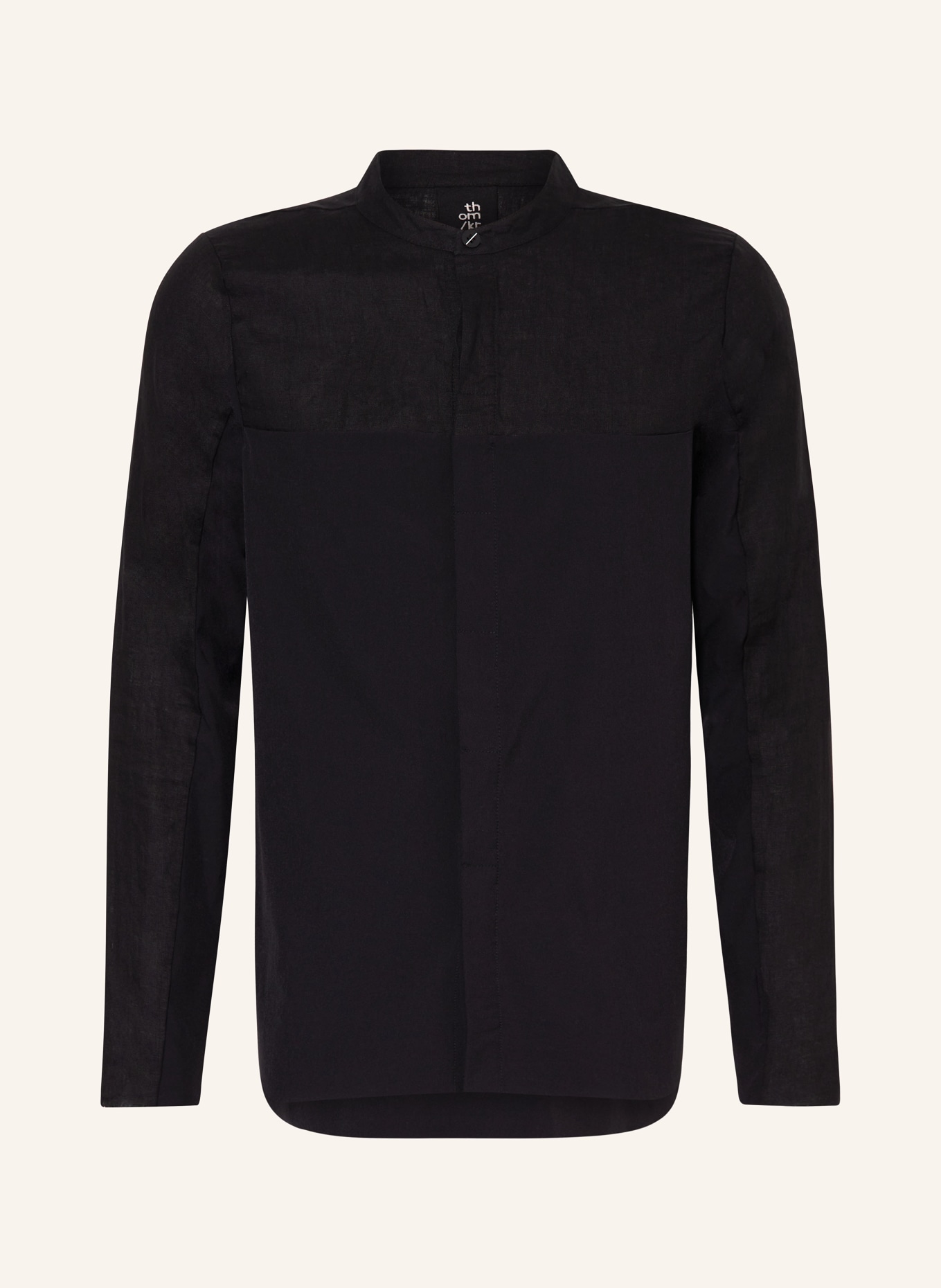 thom/krom Shirt regular fit in mixed materials, Color: BLACK (Image 1)