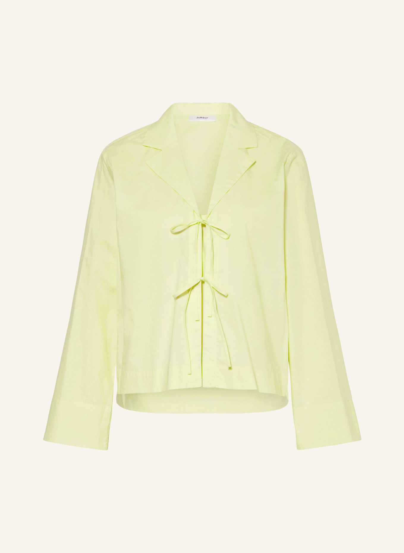 InWear Cropped blouse HELVEIW, Color: NEON YELLOW (Image 1)