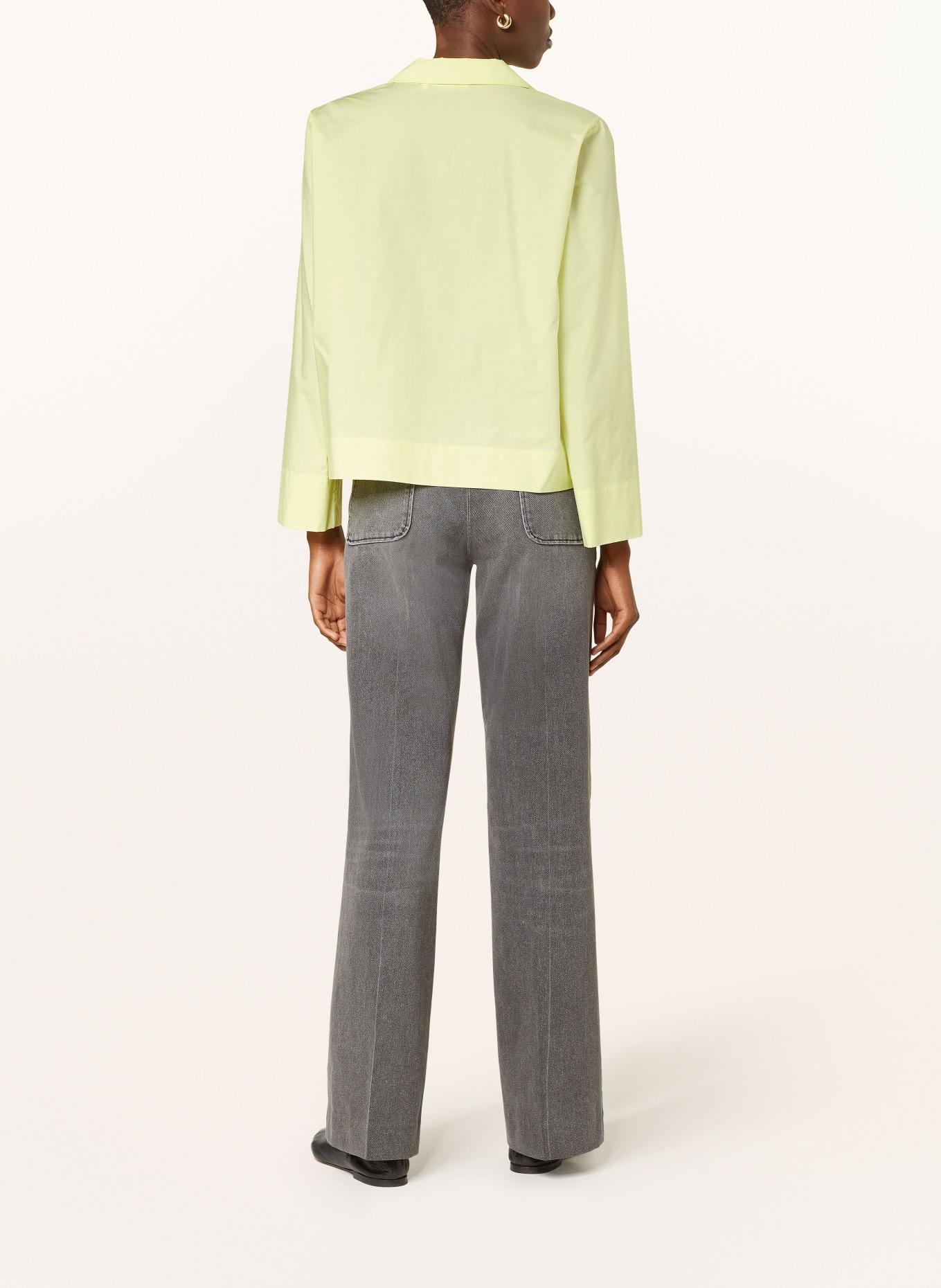 InWear Cropped blouse HELVEIW, Color: NEON YELLOW (Image 3)