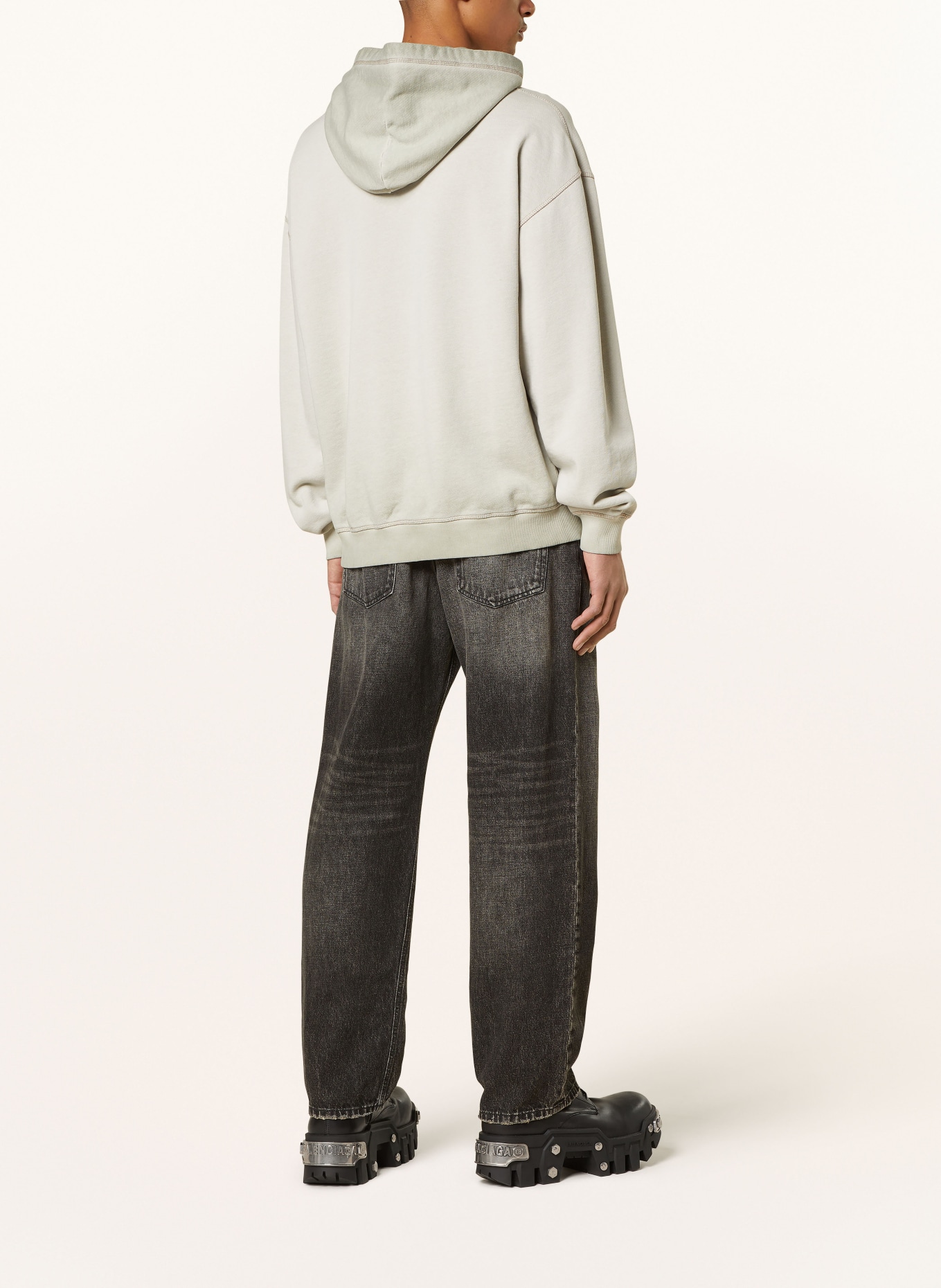 DIESEL Oversized-Sweatshirt, Farbe: BEIGE/ ROT/ SCHWARZ (Bild 3)