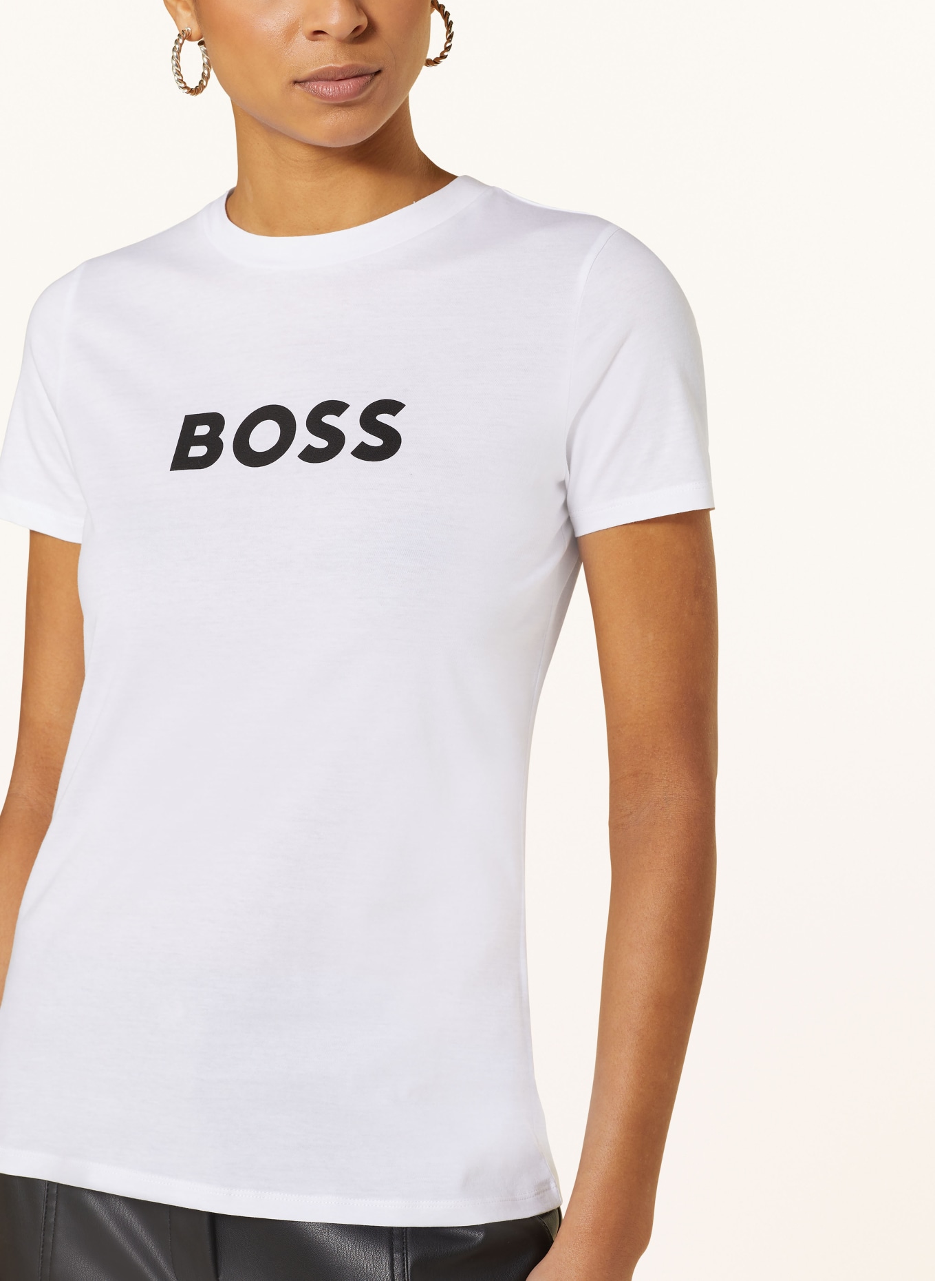 BOSS T-Shirt ELOGO, Color: WHITE (Image 4)