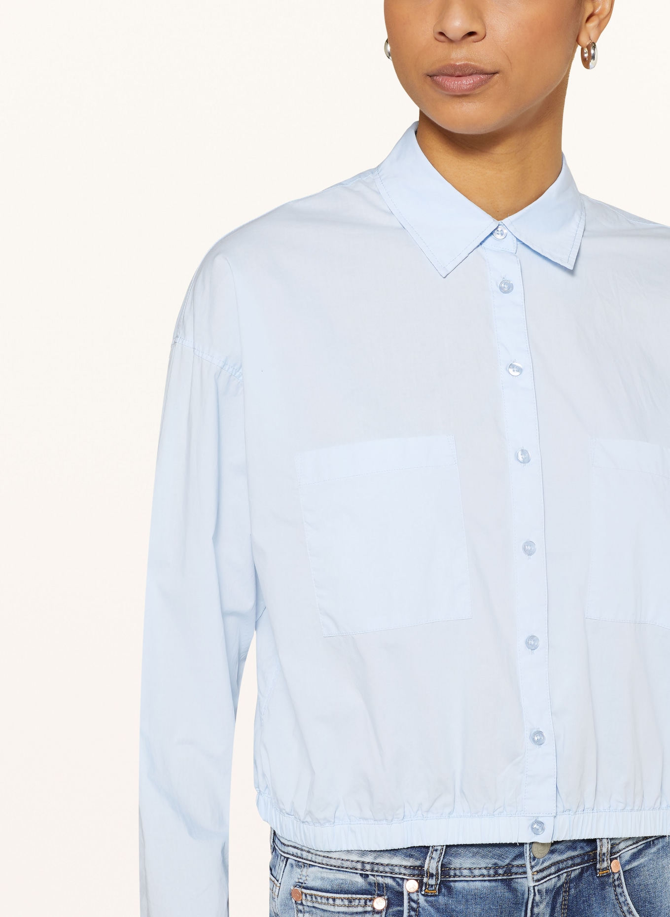Herrlicher Shirt blouse LILINE, Color: LIGHT BLUE (Image 4)