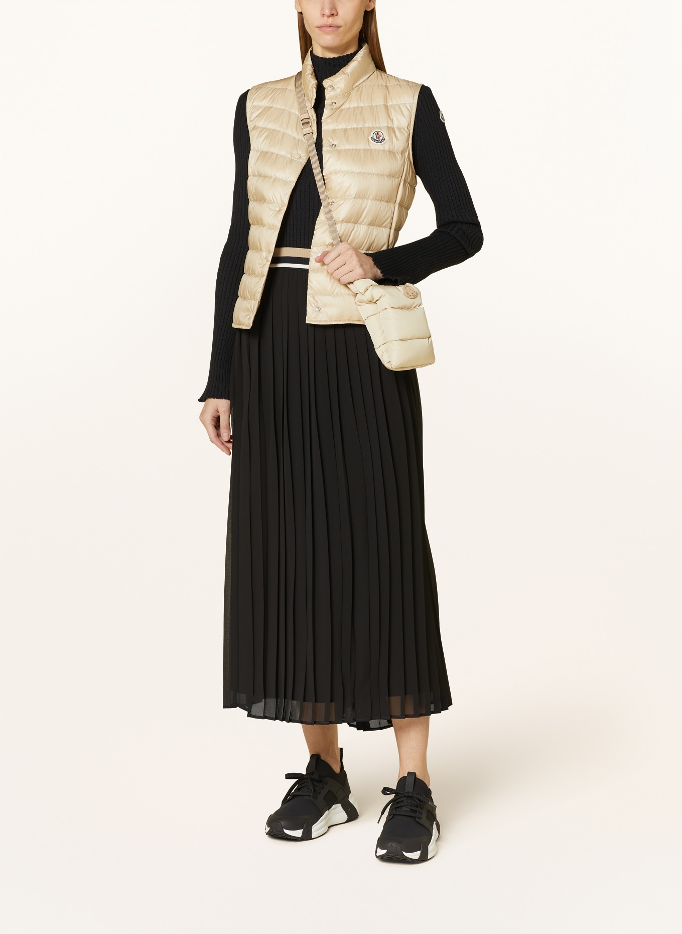MONCLER Daunenweste LIANE: BEIGE