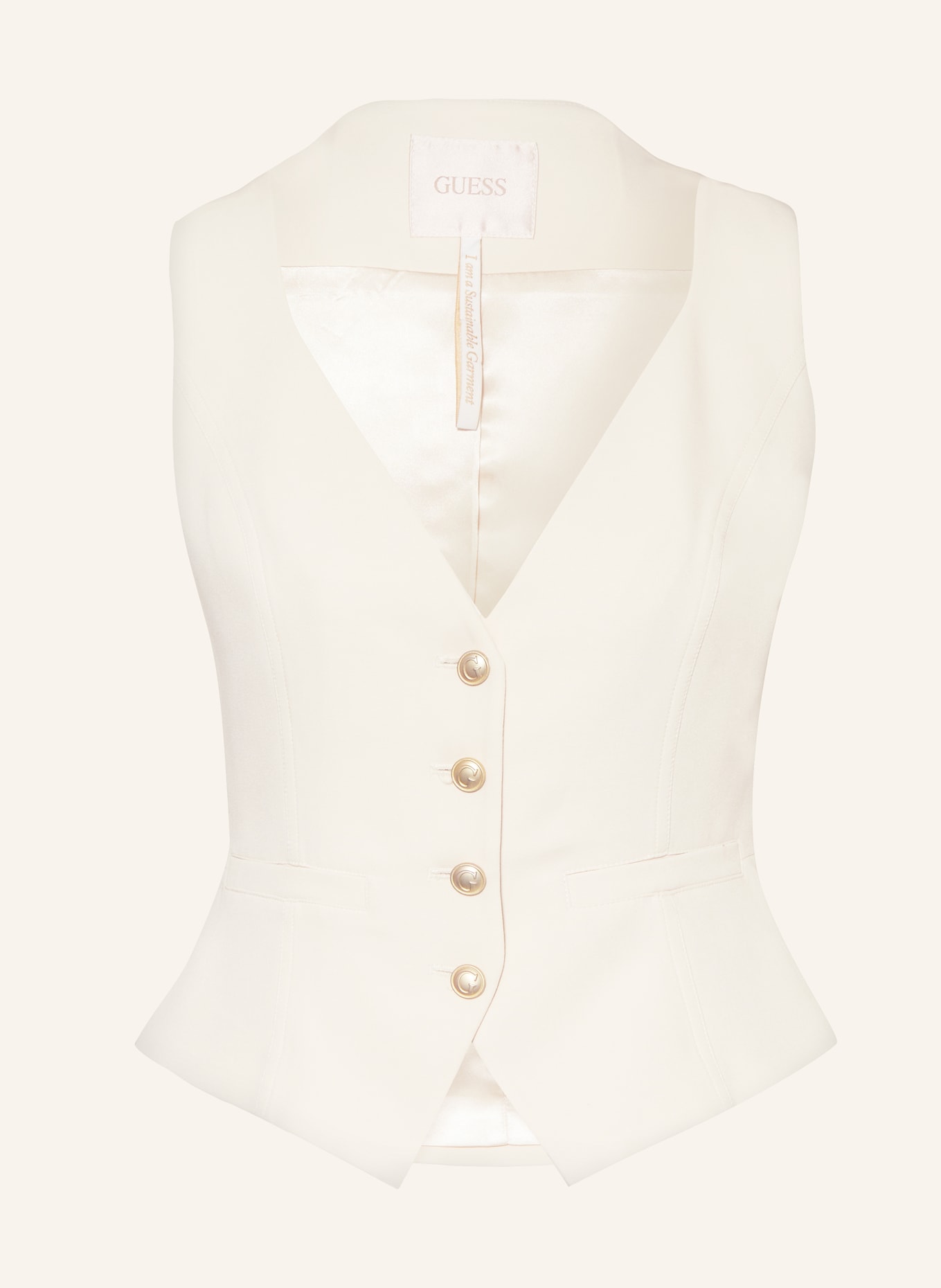 GUESS Vest FATIMA, Color: CREAM (Image 1)