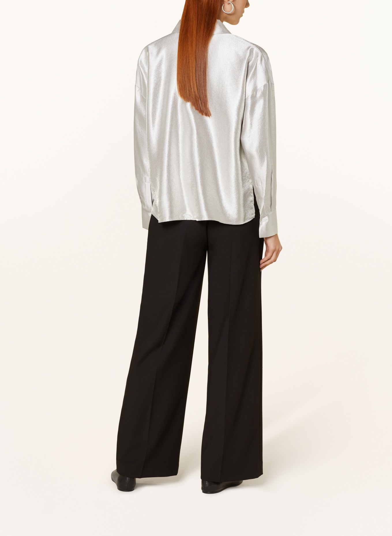someday Shirt blouse ZANIS, Color: SILVER (Image 3)