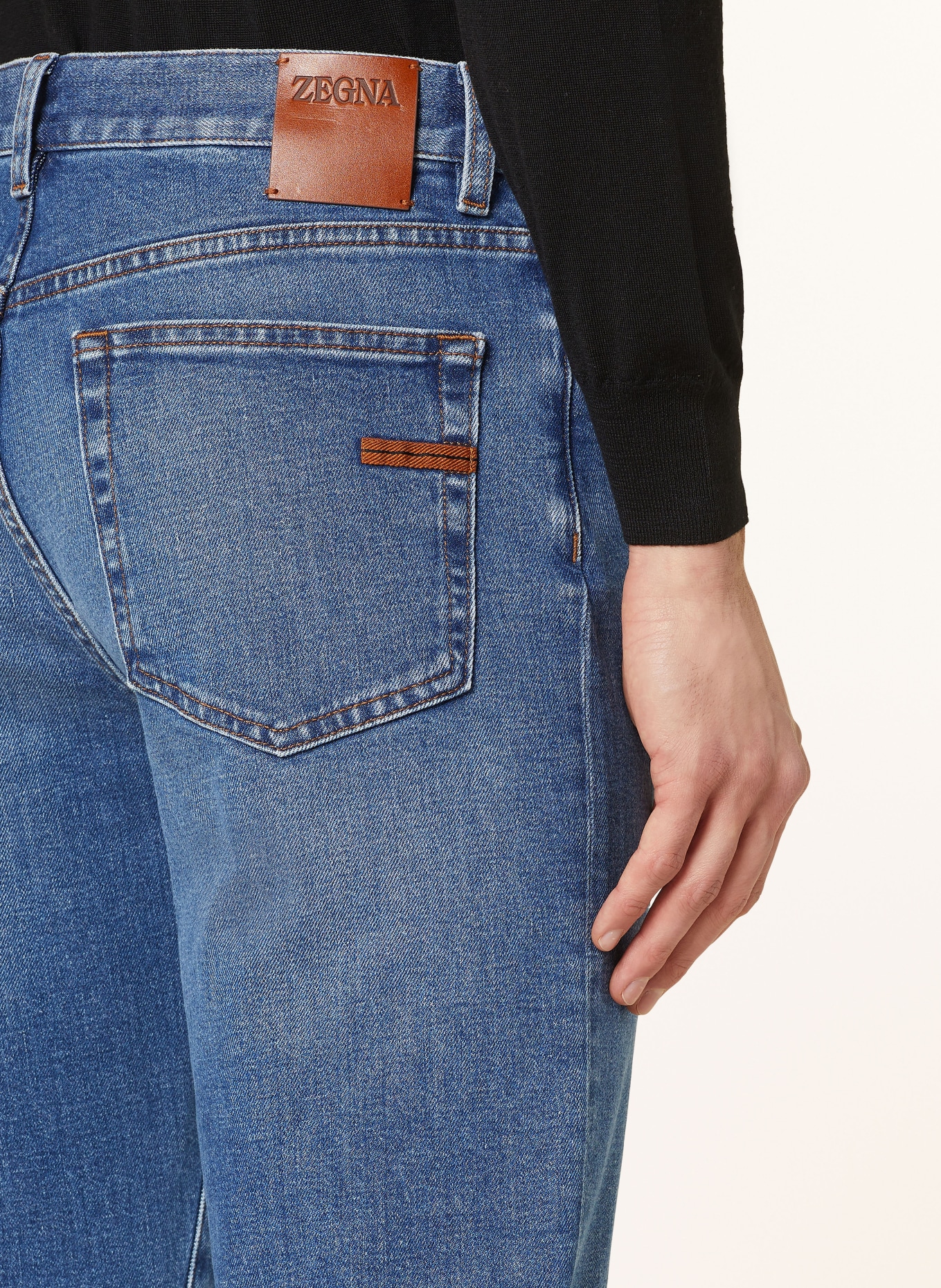 ZEGNA Jeans Slim Fit, Farbe: BLAU (Bild 6)
