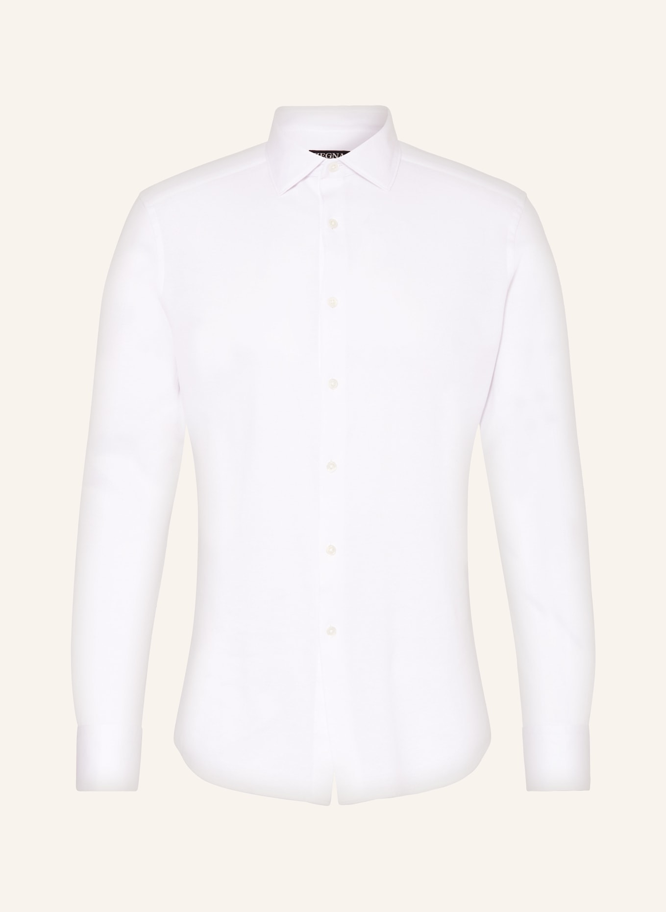 ZEGNA Piqué-Hemd Regular Fit, Farbe: WEISS (Bild 1)
