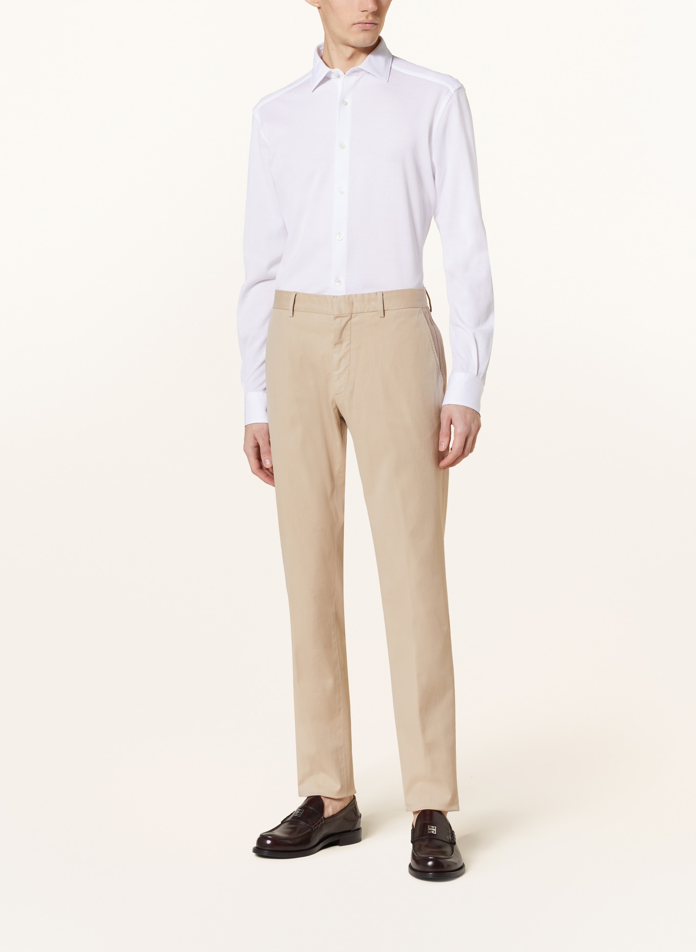 ZEGNA Piqué shirt regular fit, Color: WHITE (Image 2)