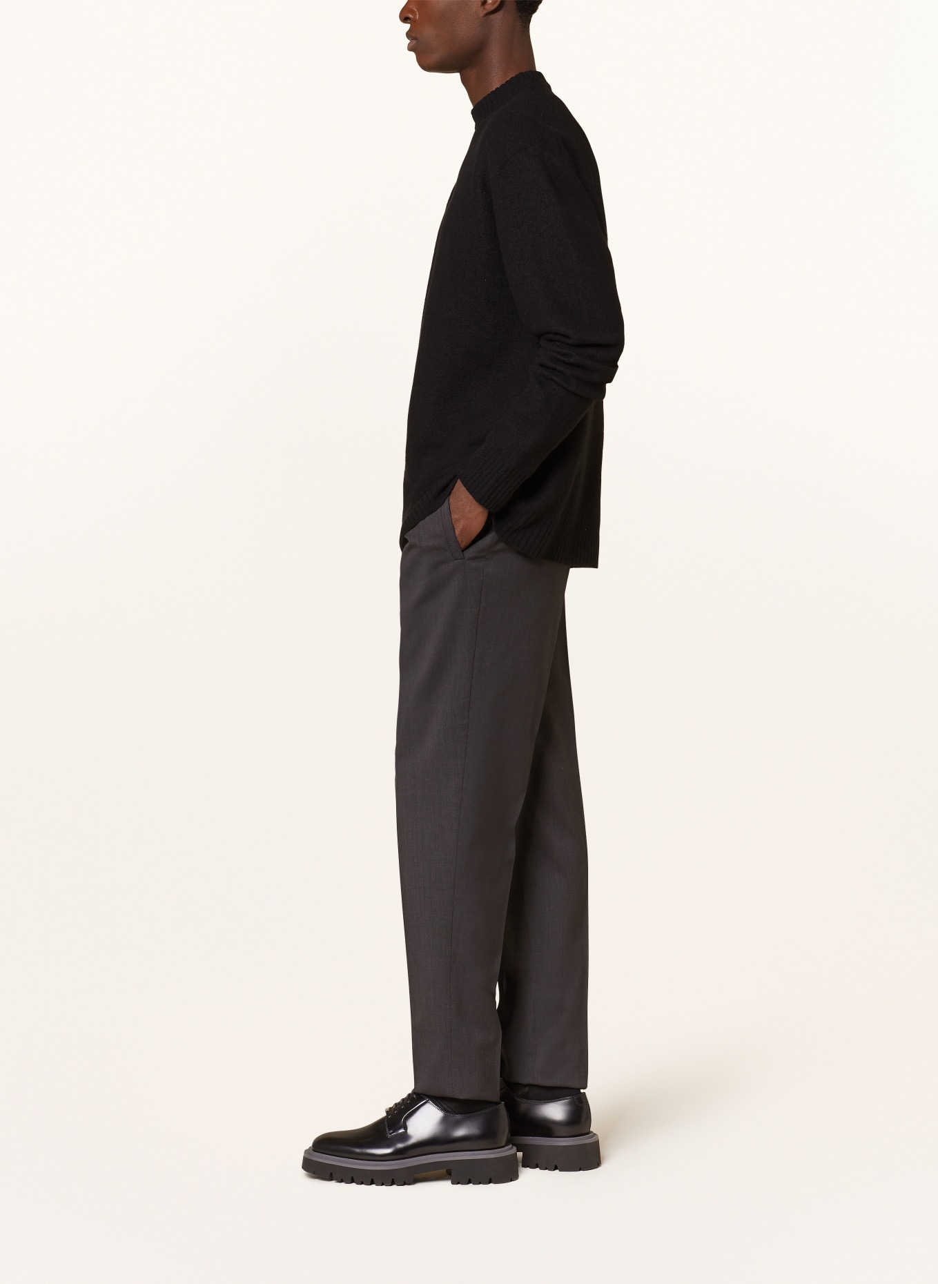 ZEGNA Pants in jogger style extra slim fit, Color: 3A7 Anthra (Image 4)