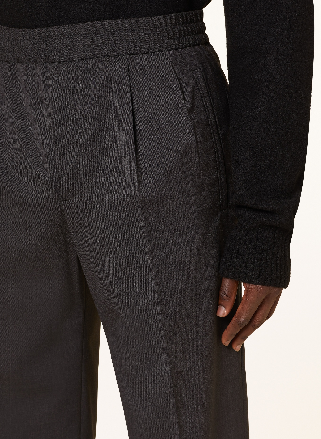 ZEGNA Pants in jogger style extra slim fit, Color: 3A7 Anthra (Image 5)