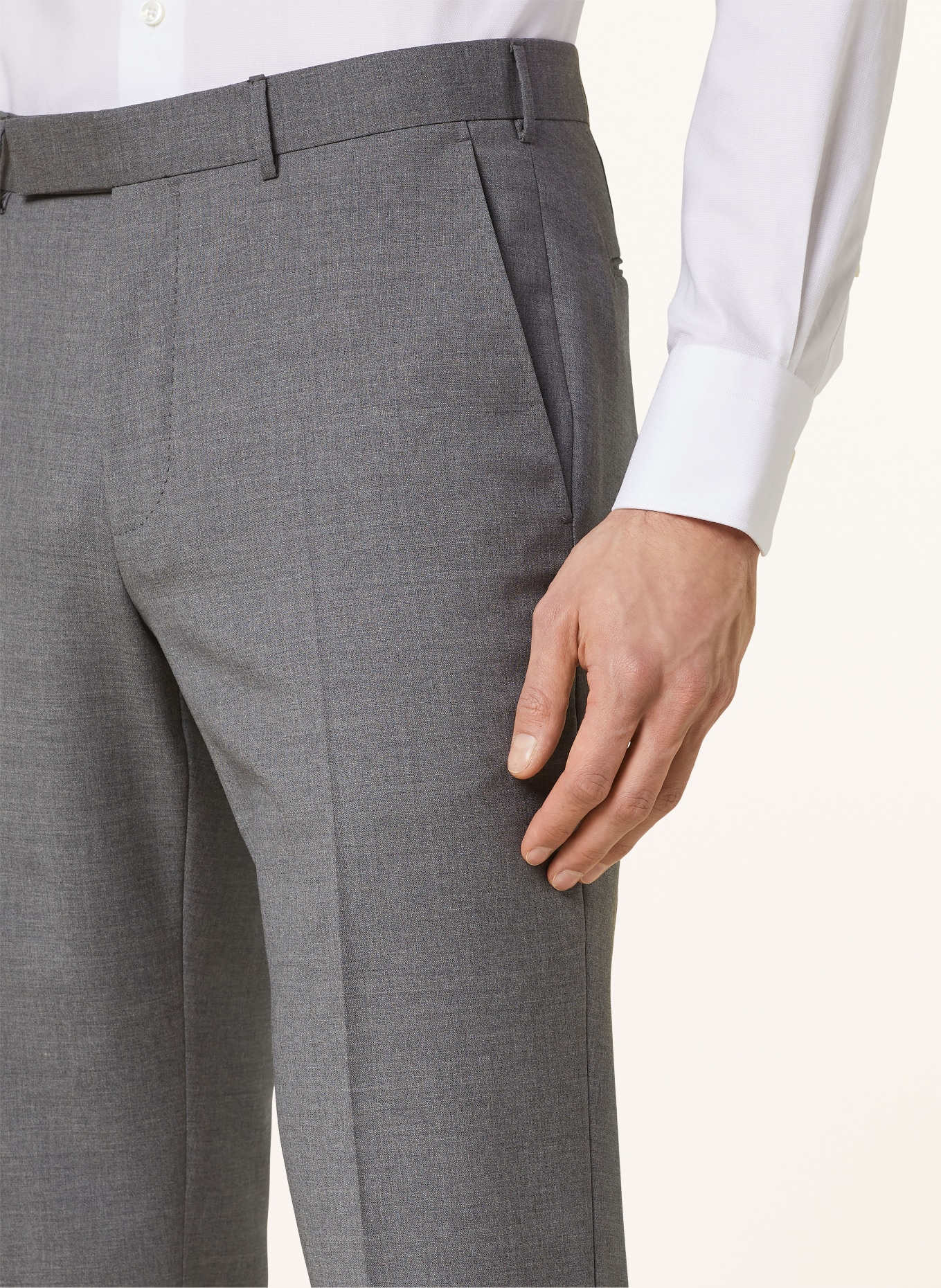 ZEGNA Spodnie garniturowe regular fit, Kolor: SZARY (Obrazek 5)