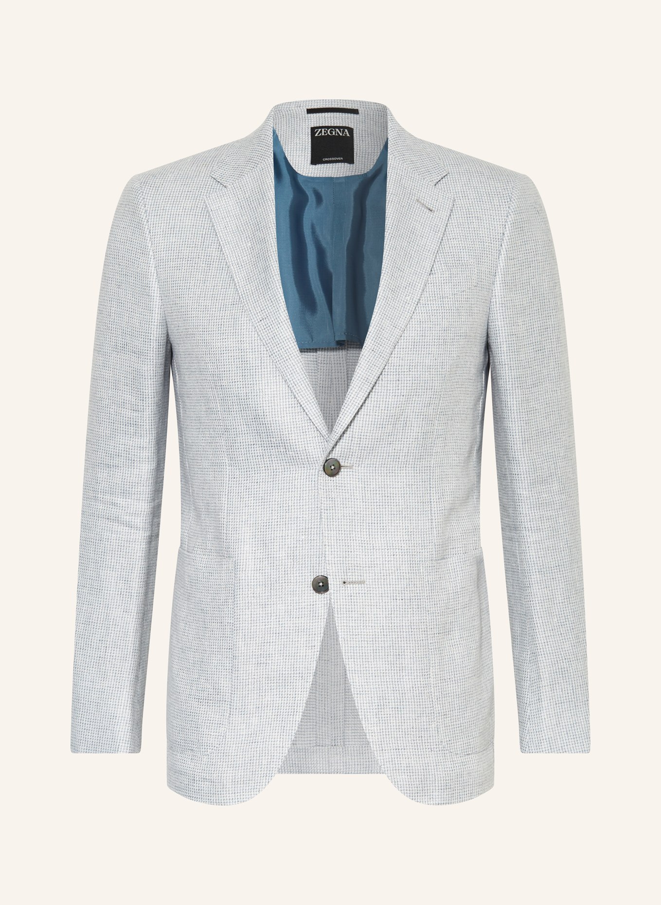 ZEGNA Linen blazer slim fit, Color: LIGHT GRAY (Image 1)