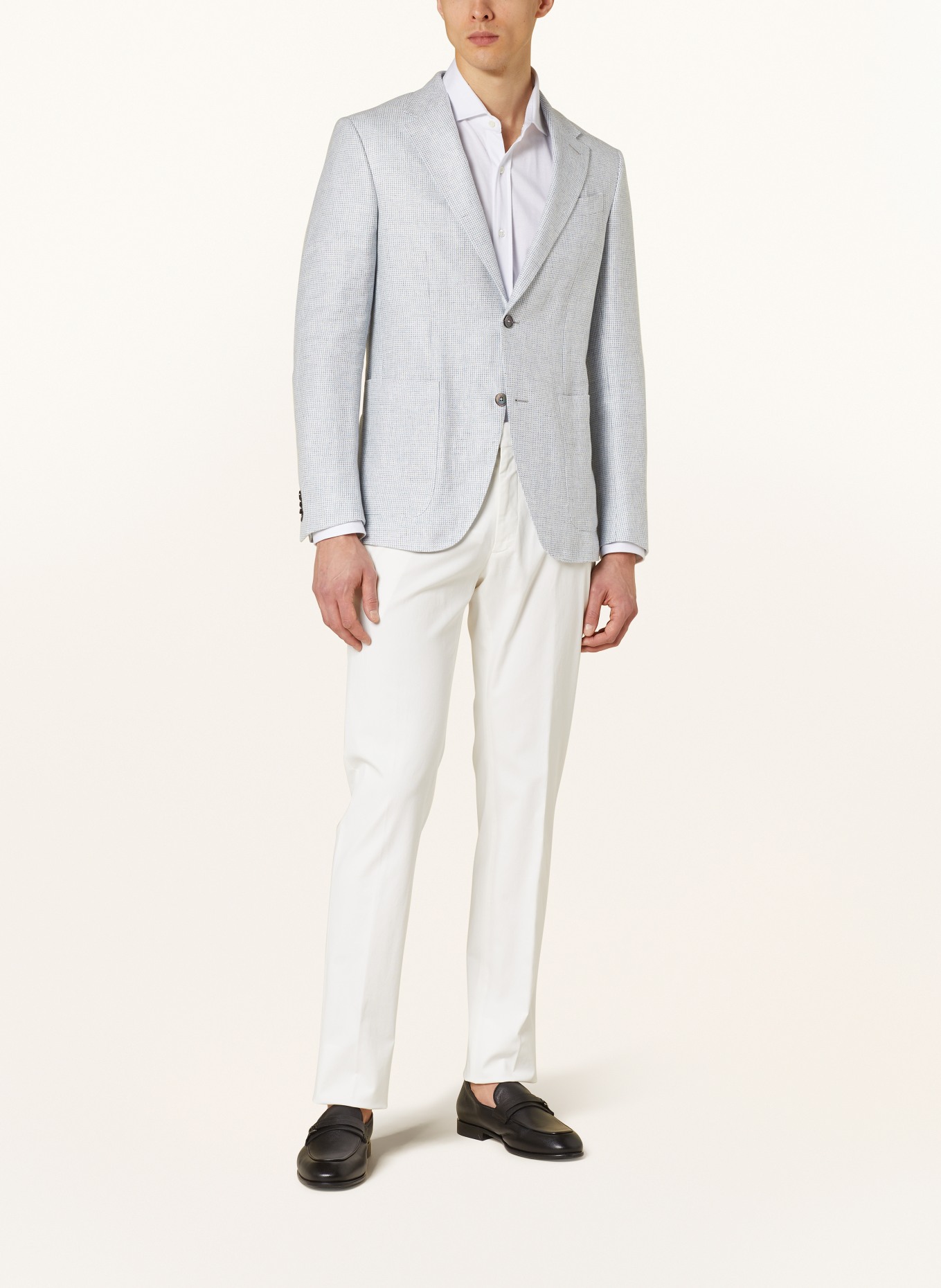 ZEGNA Linen blazer slim fit, Color: LIGHT GRAY (Image 2)