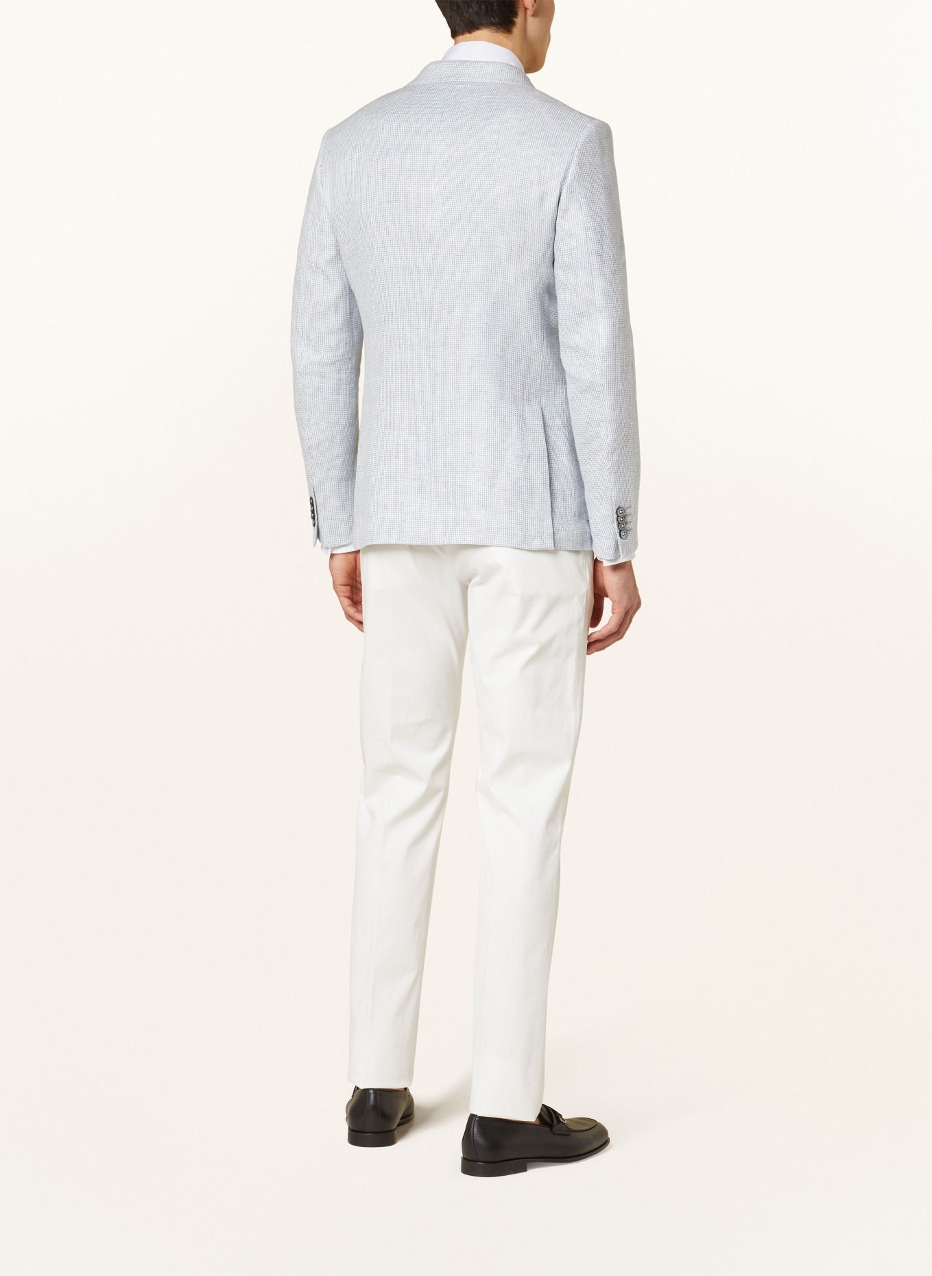ZEGNA Linen blazer slim fit, Color: LIGHT GRAY (Image 3)
