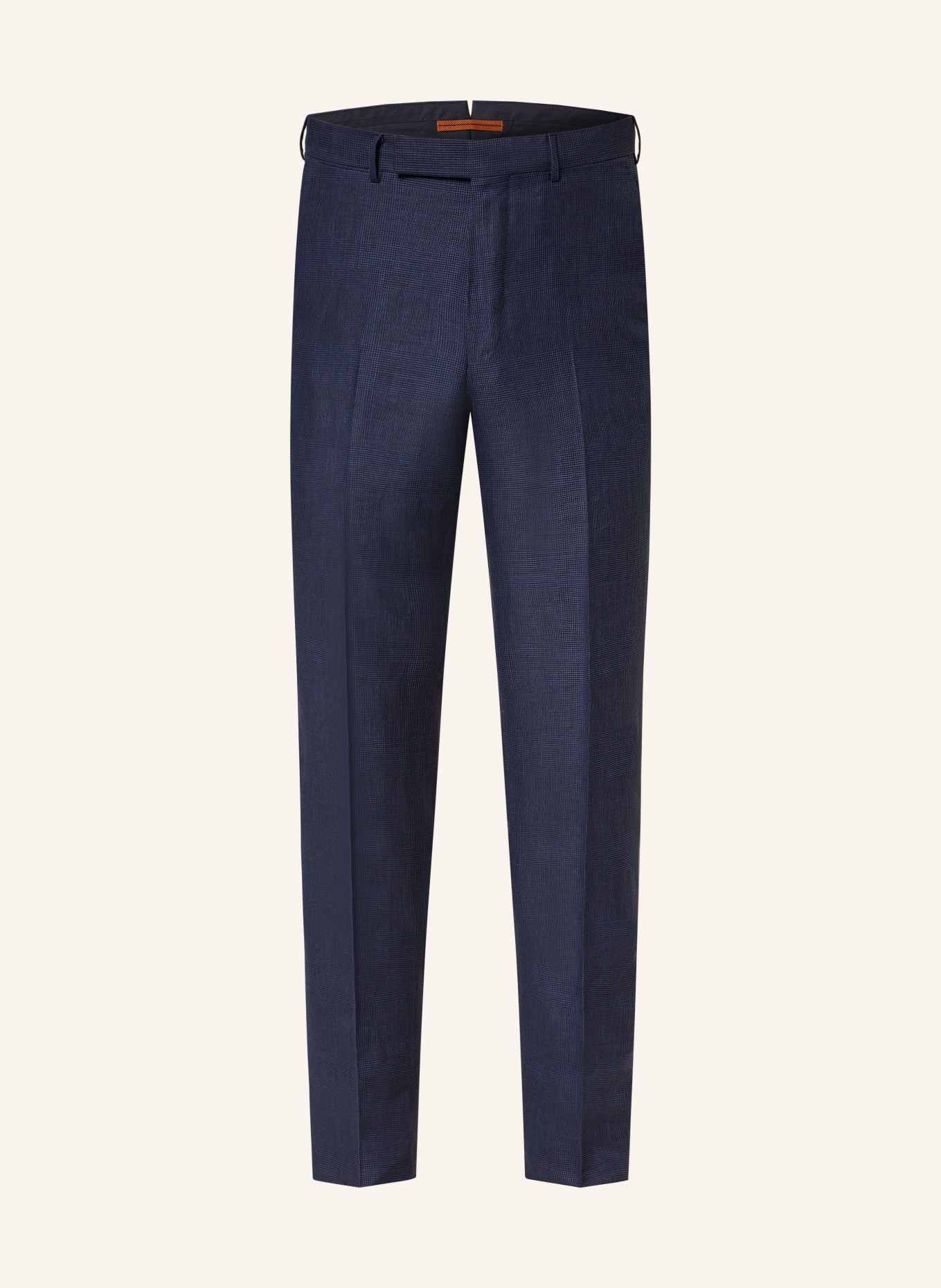 ZEGNA Suit trousers regular fit with linen, Color: DARK BLUE (Image 1)