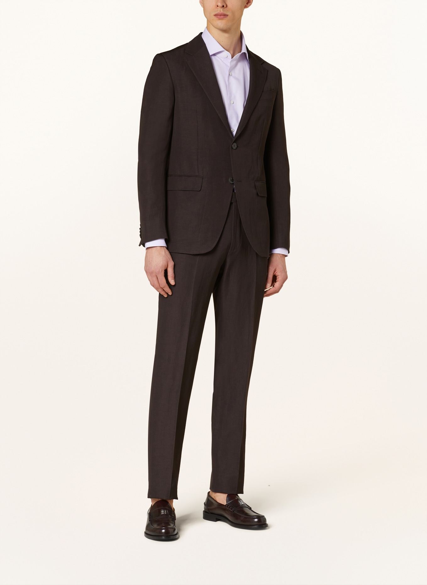 ZEGNA Suit jacket regular fit with linen, Color: 2A7 Brown (Image 2)