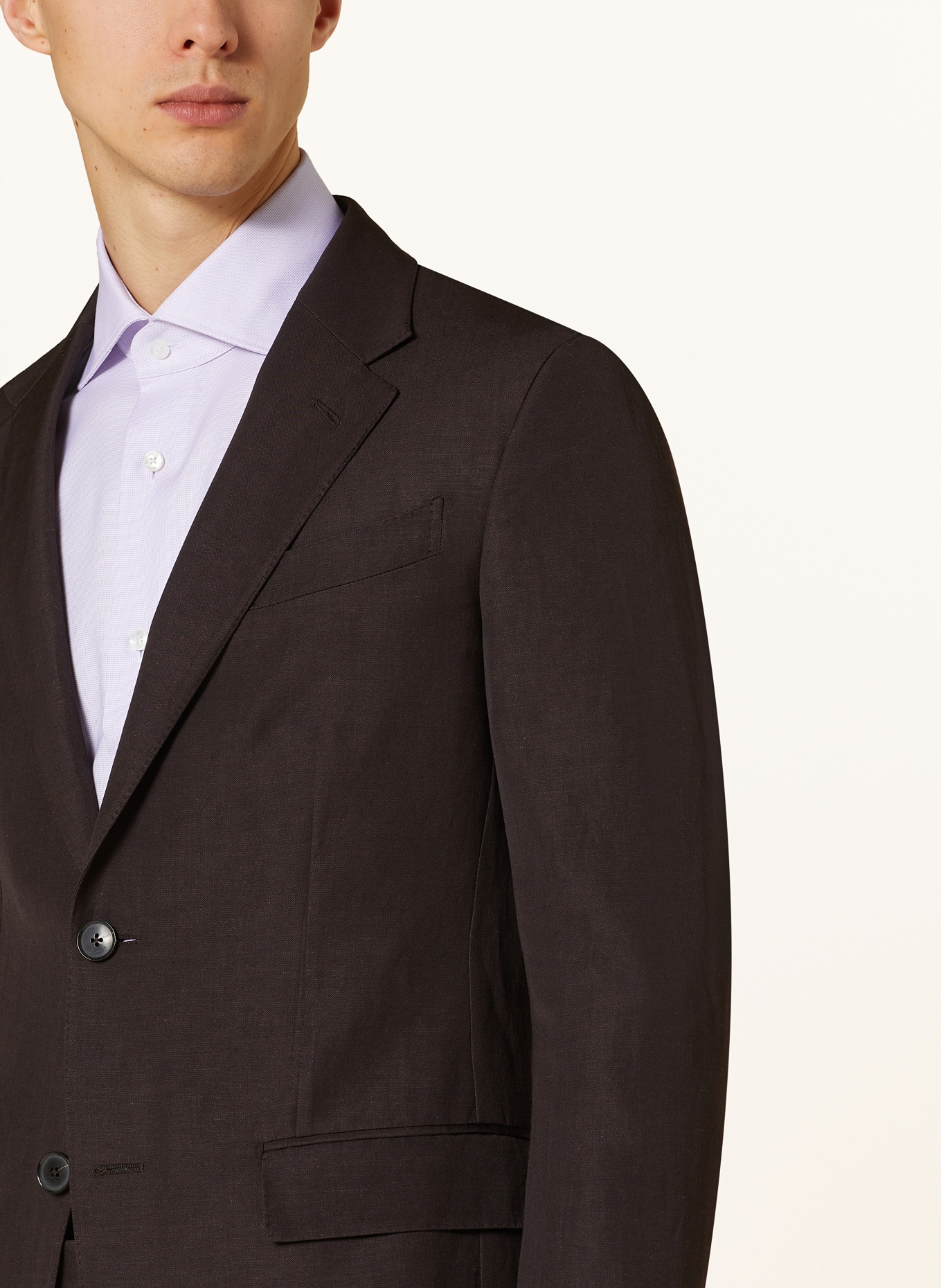 ZEGNA Suit jacket regular fit with linen, Color: 2A7 Brown (Image 5)