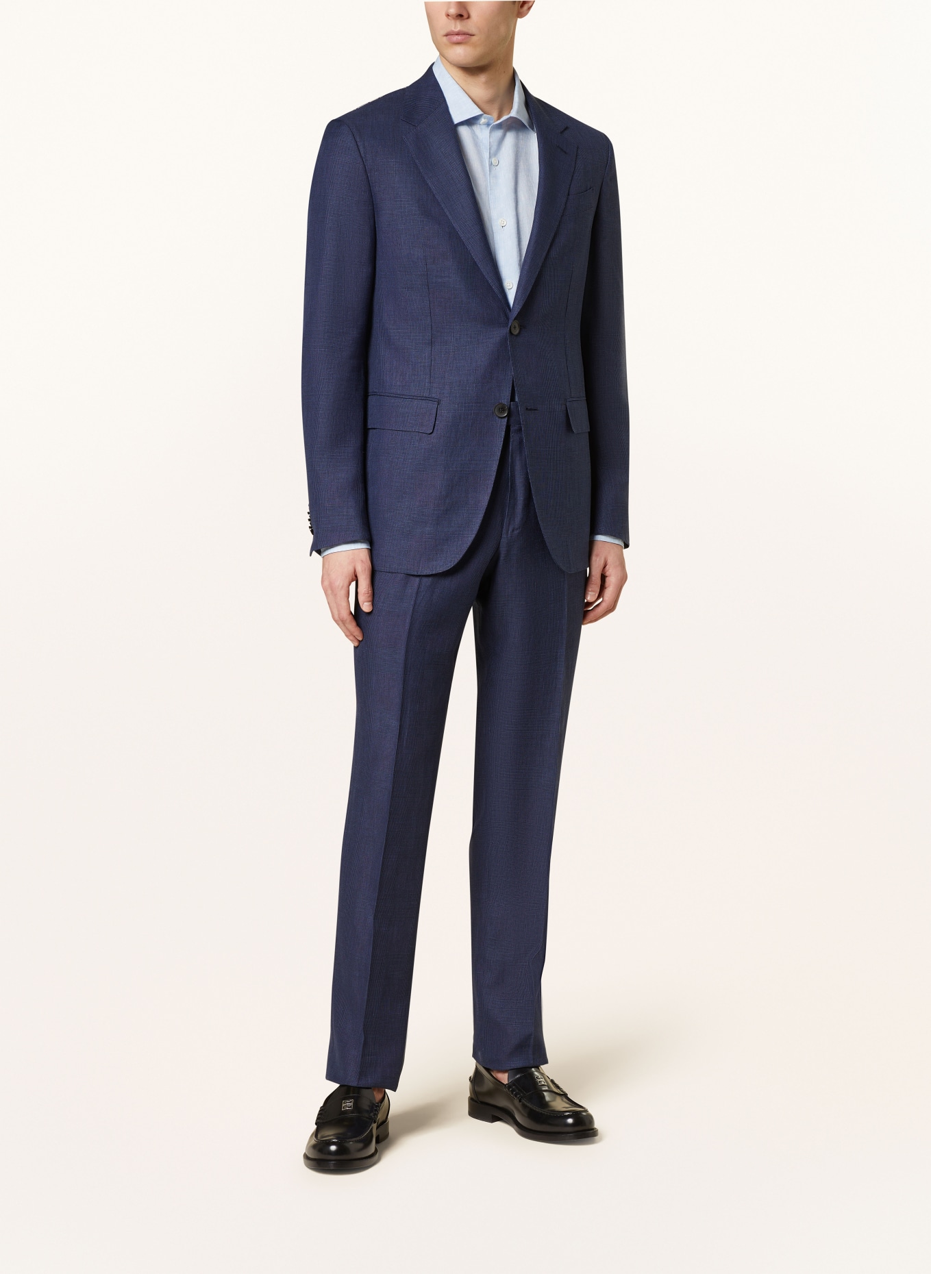ZEGNA Suit jacket slim fit with linen, Color: DARK BLUE (Image 2)
