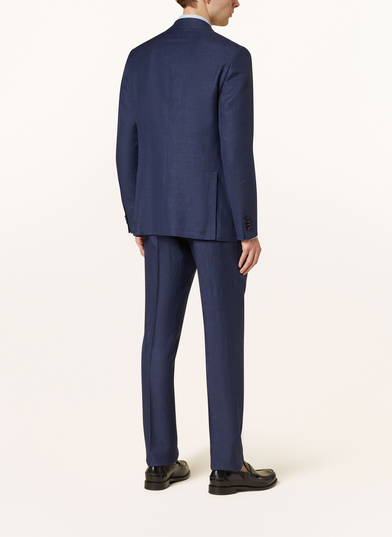 ZEGNA Suit jacket slim fit with linen, Color: DARK BLUE (Image 3)