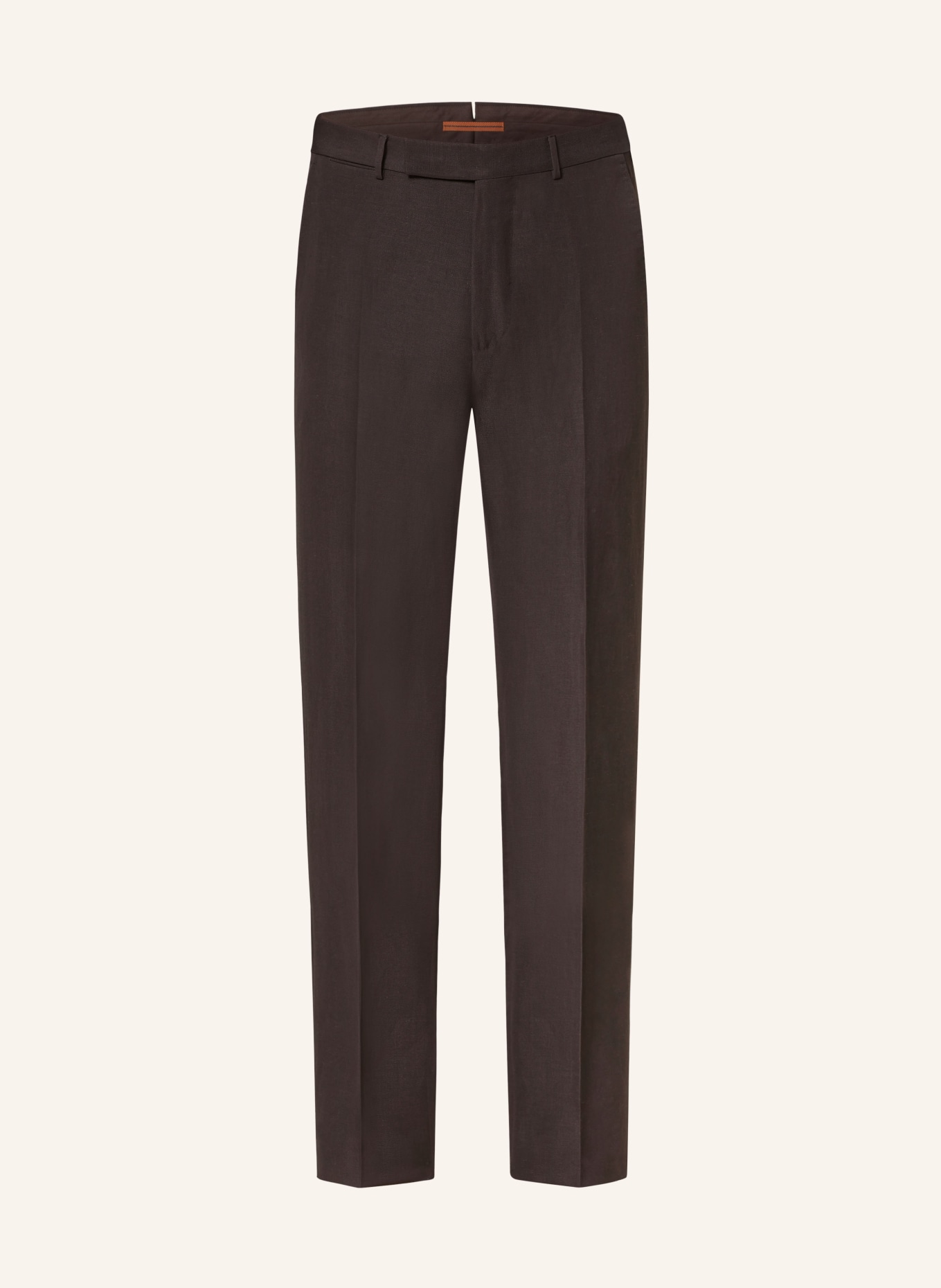 ZEGNA Suit trousers regular fit with linen, Color: 2A7 Brown (Image 1)