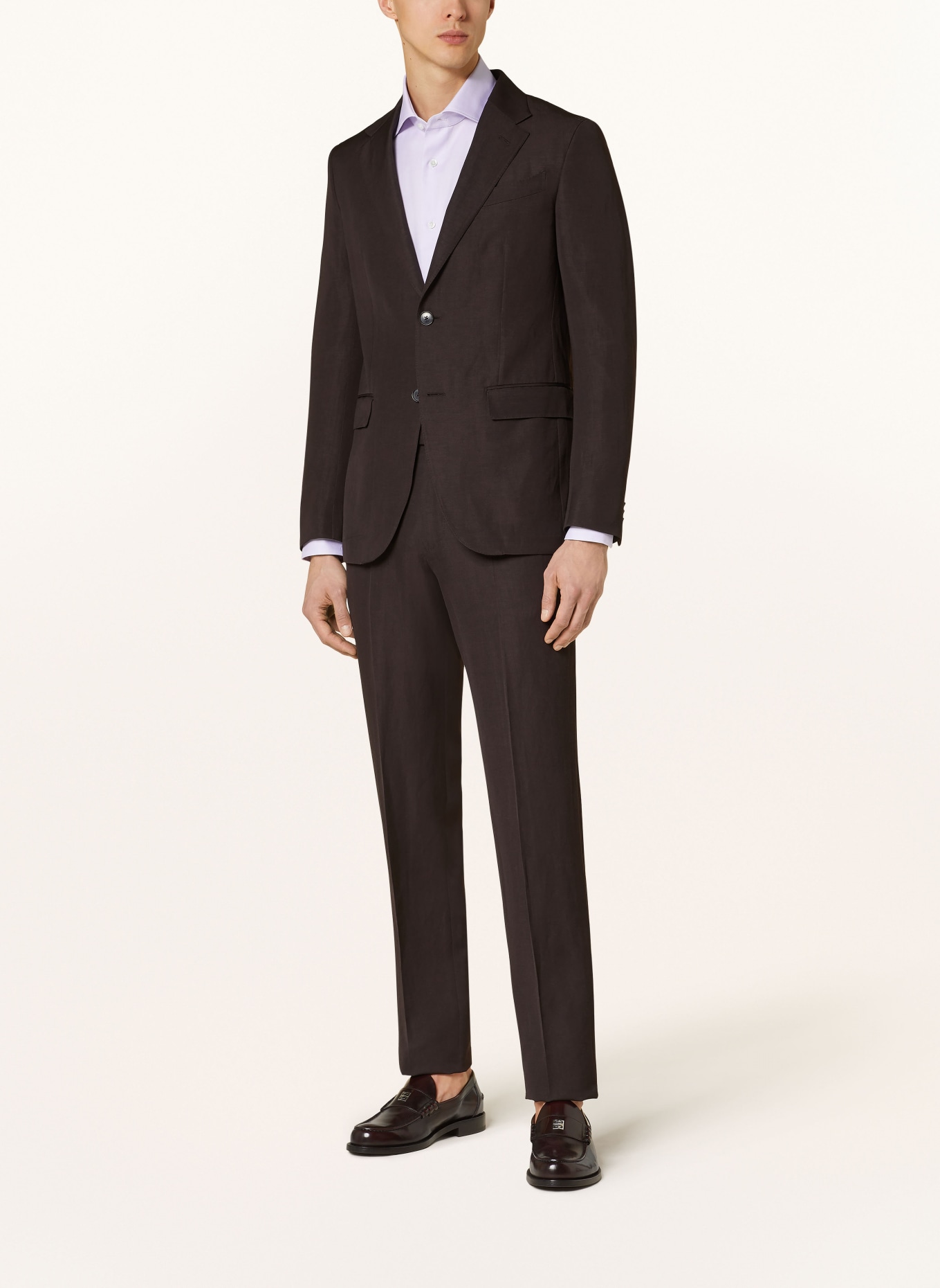 ZEGNA Suit trousers regular fit with linen, Color: 2A7 Brown (Image 2)