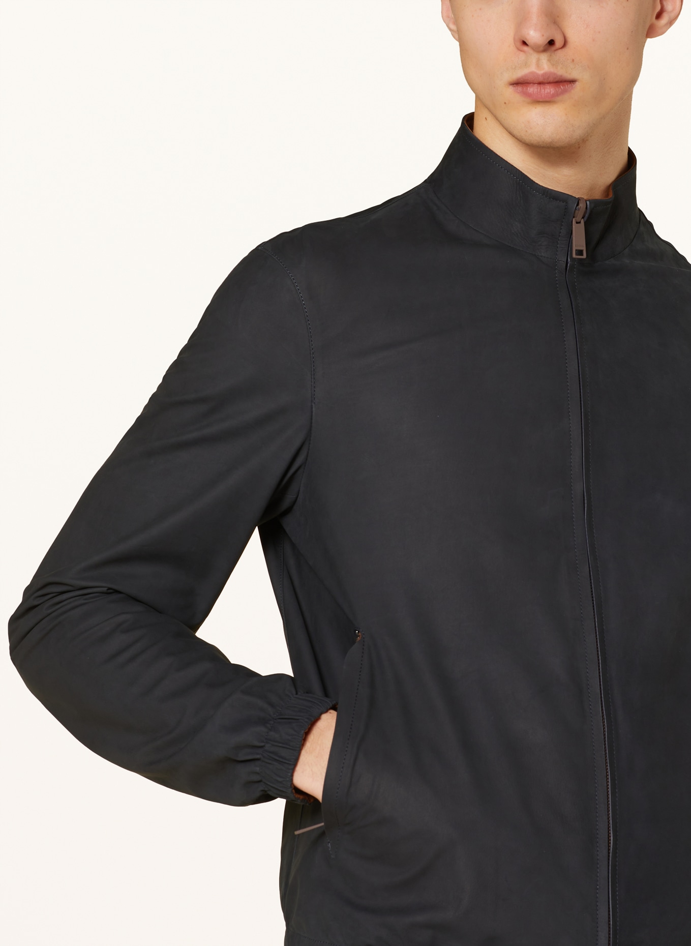 ZEGNA Reversible leather jacket, Color: BLACK/ BROWN (Image 5)